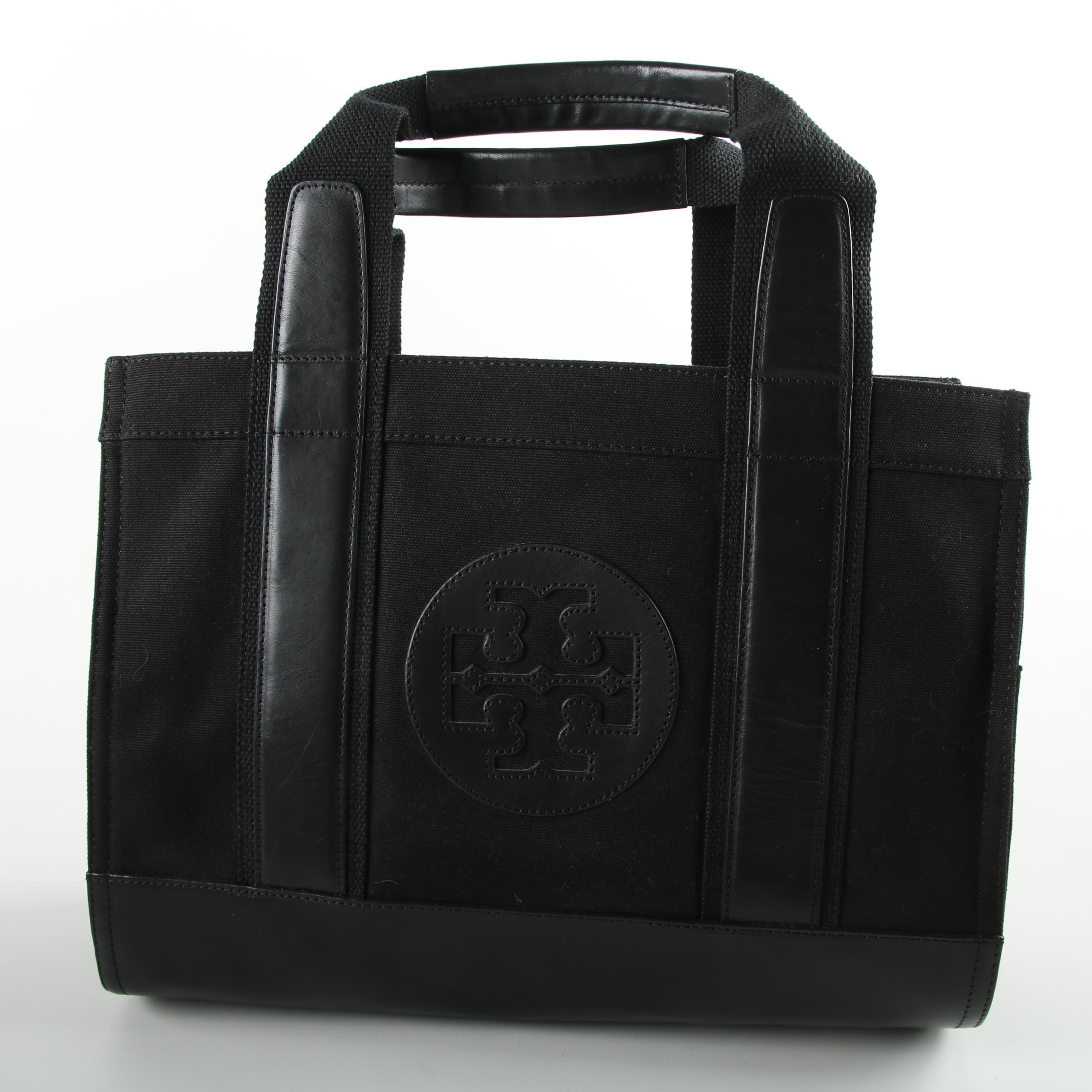 Tory Burch and Coach Black Tote Bags