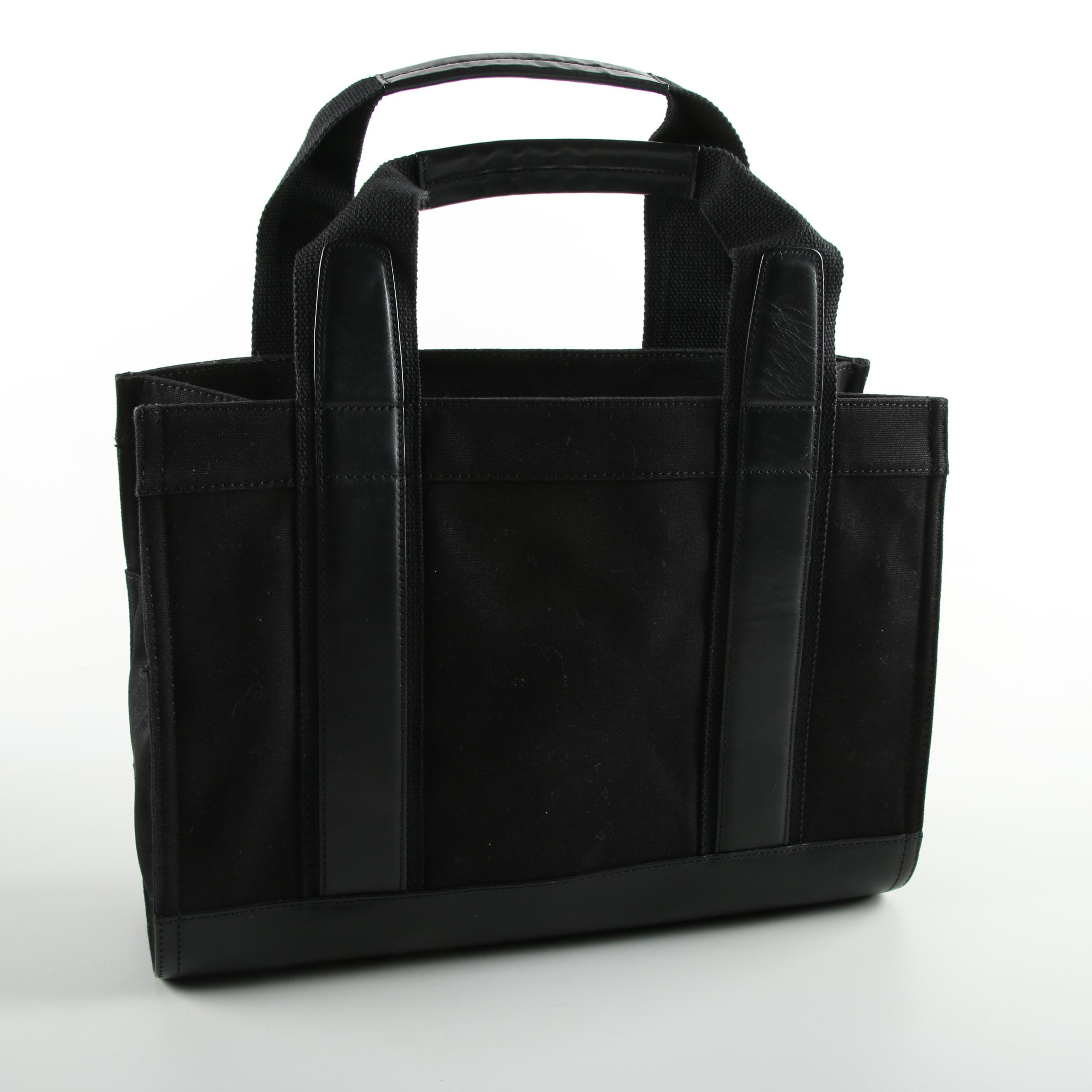 Tory Burch and Coach Black Tote Bags