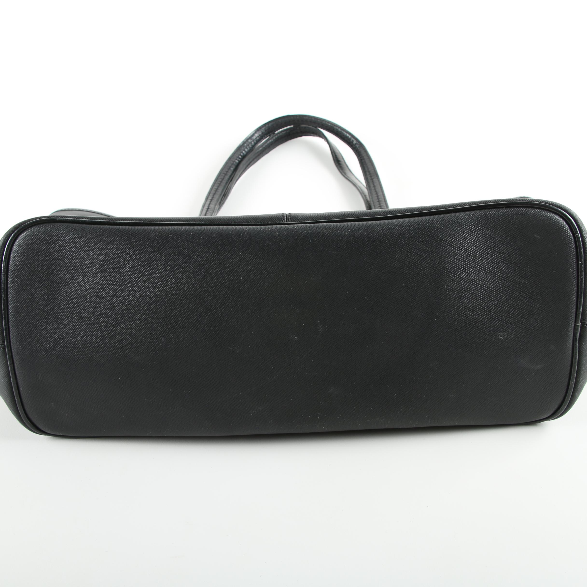 Tory Burch and Coach Black Tote Bags