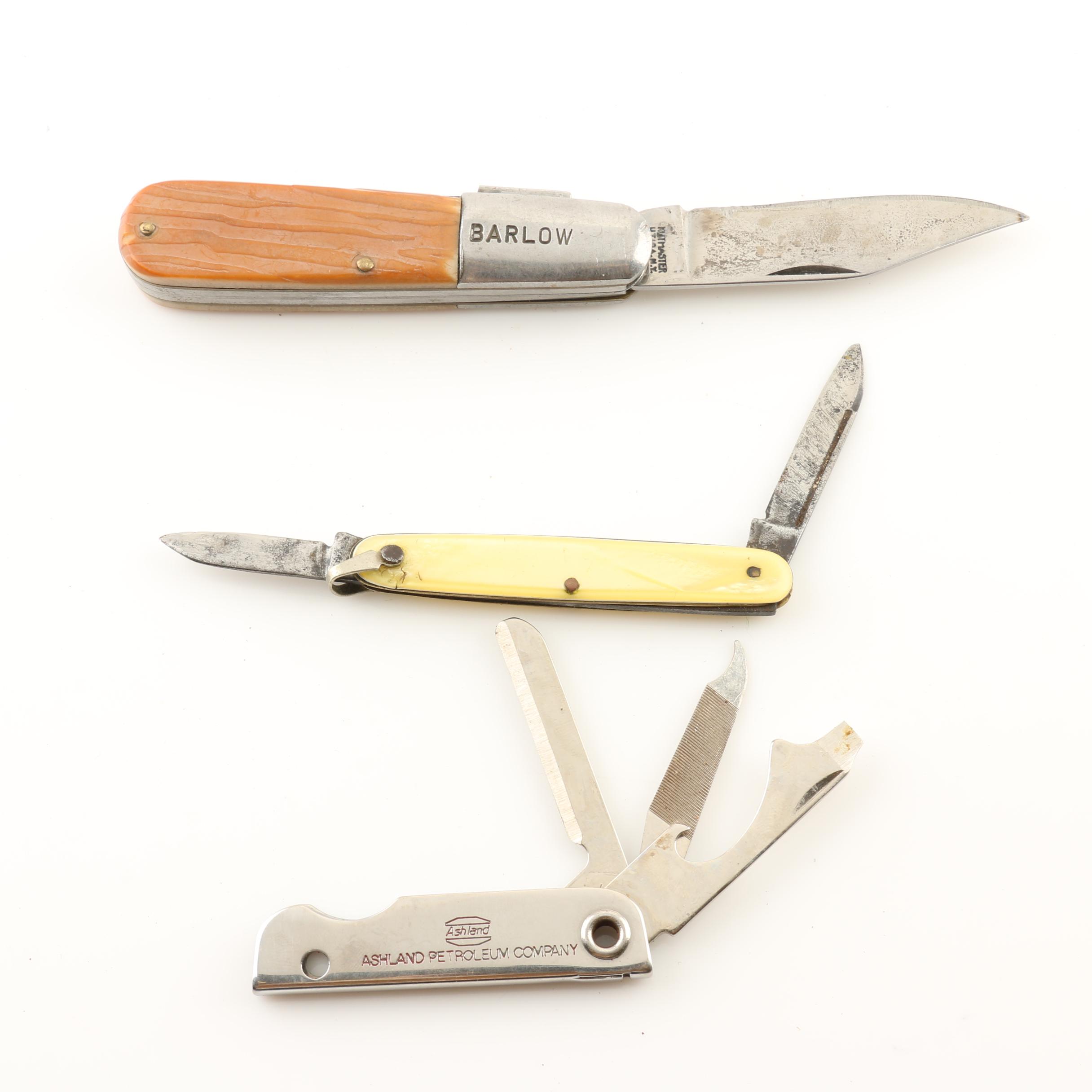 Group of 10 Various Knives Including a Cabela's Club Knife