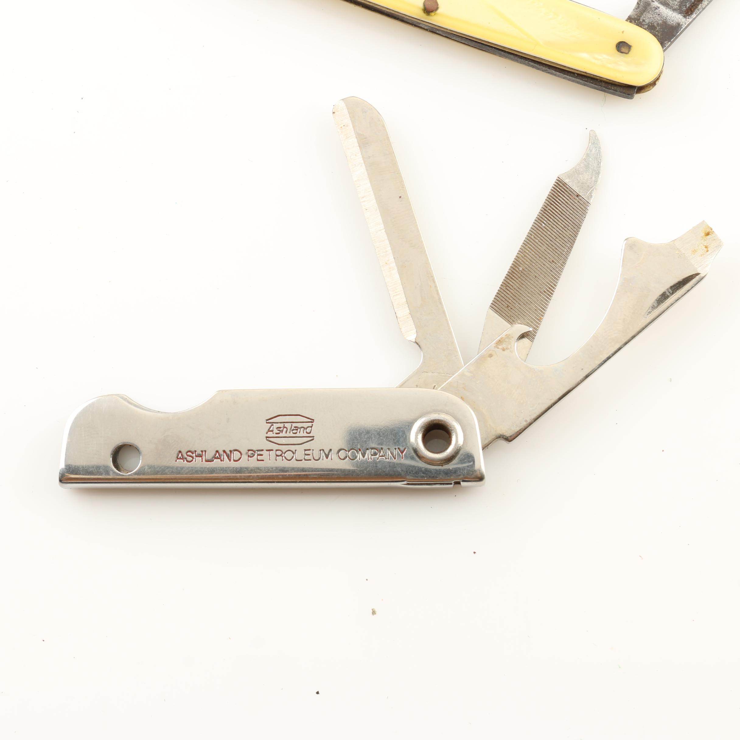 Group of 10 Various Knives Including a Cabela's Club Knife