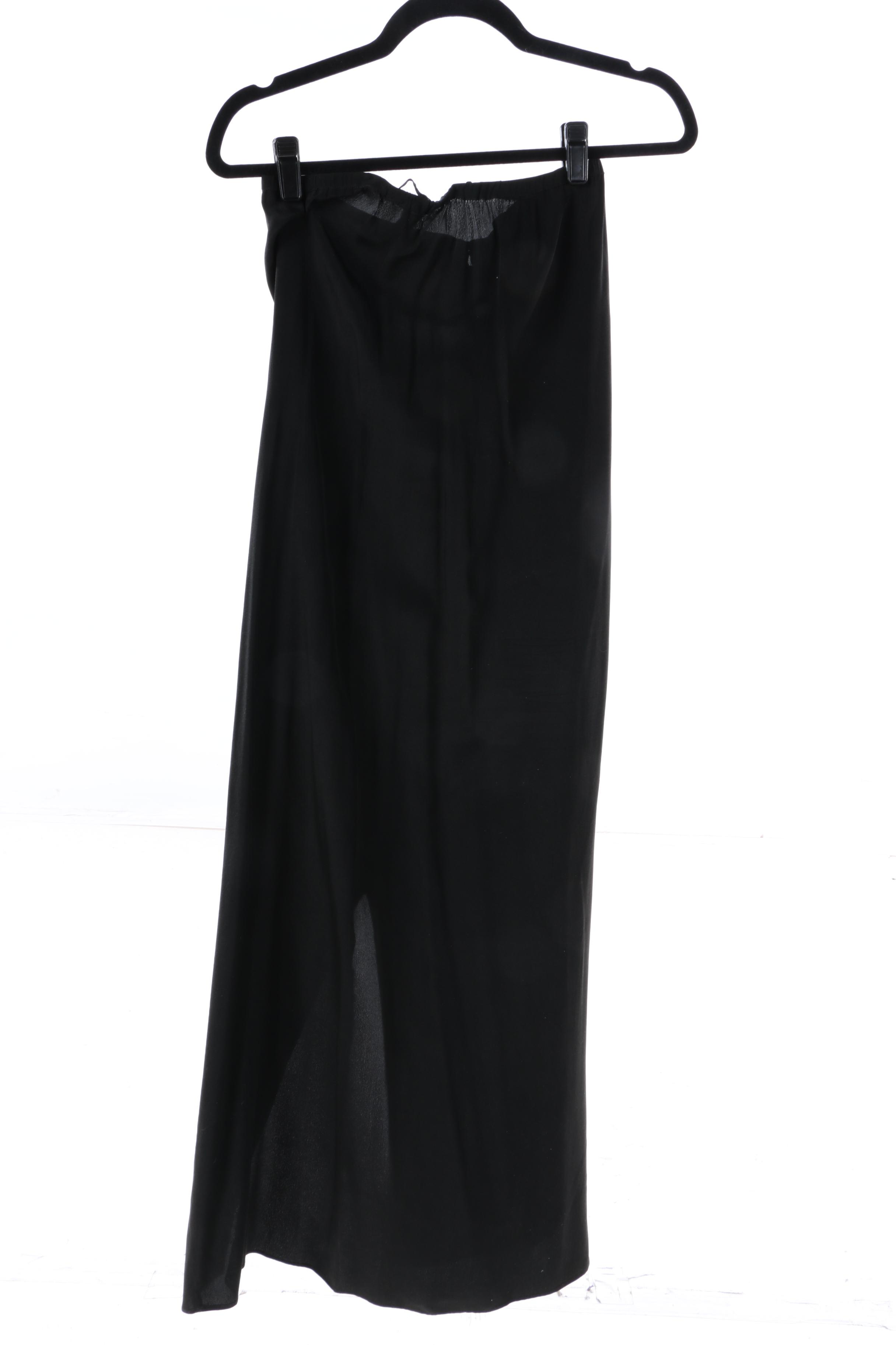 Black Suede and Leatherette Skirts Featuring Ideology