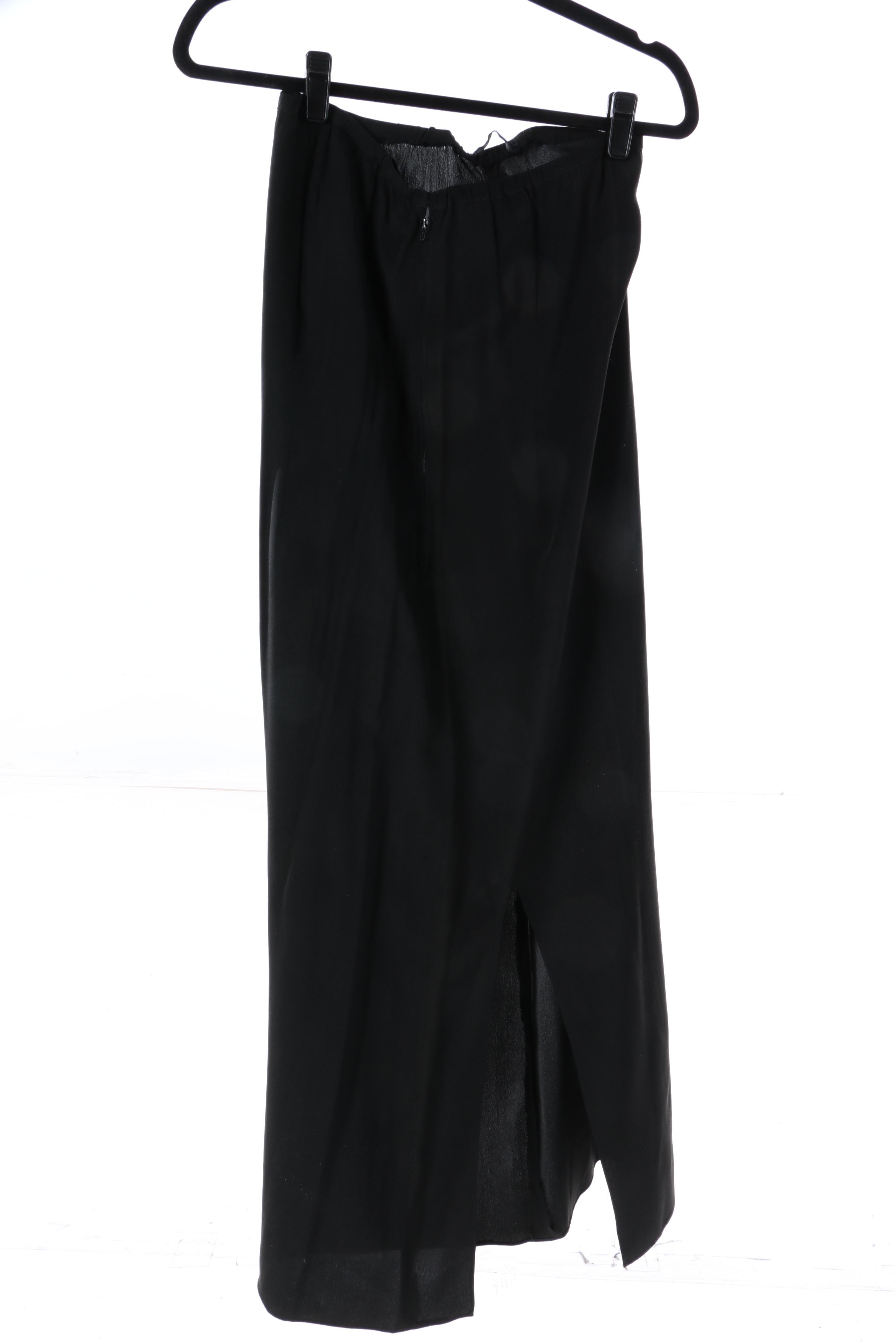 Black Suede and Leatherette Skirts Featuring Ideology