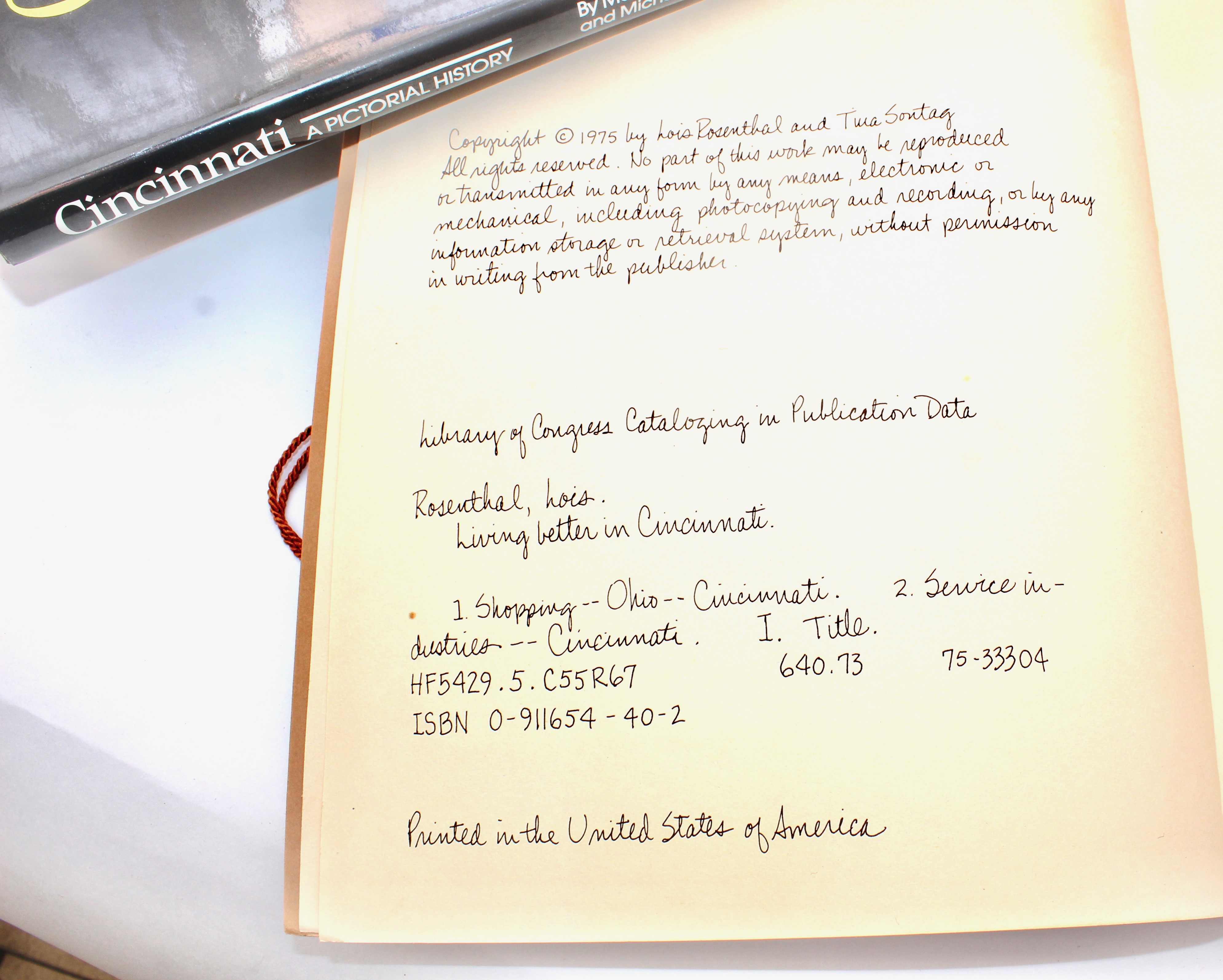 Cincinnati Ohio Coffee Table Books