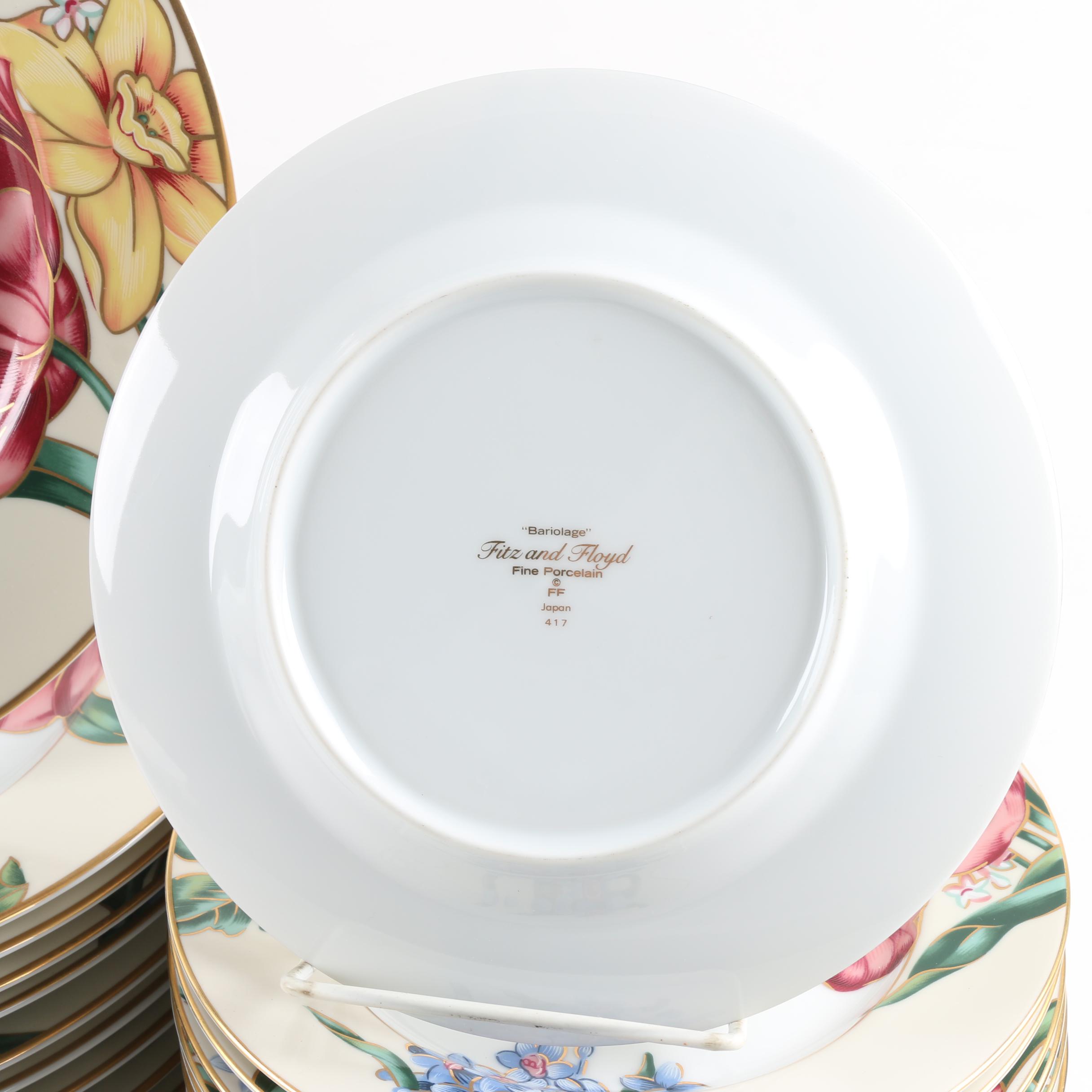 Fitz and Floyd "Bariolage" Porcelain Tableware