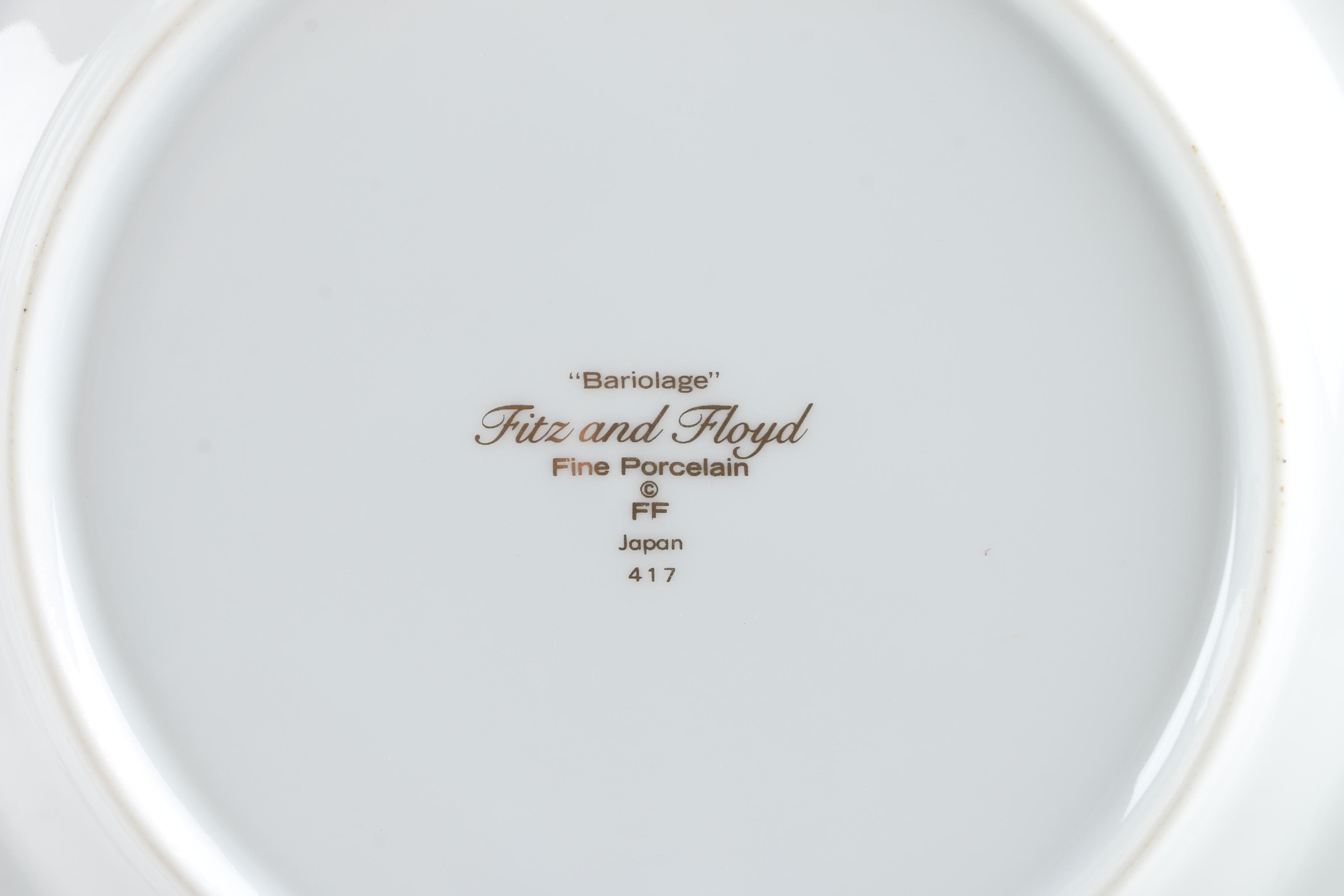 Fitz and Floyd "Bariolage" Porcelain Tableware