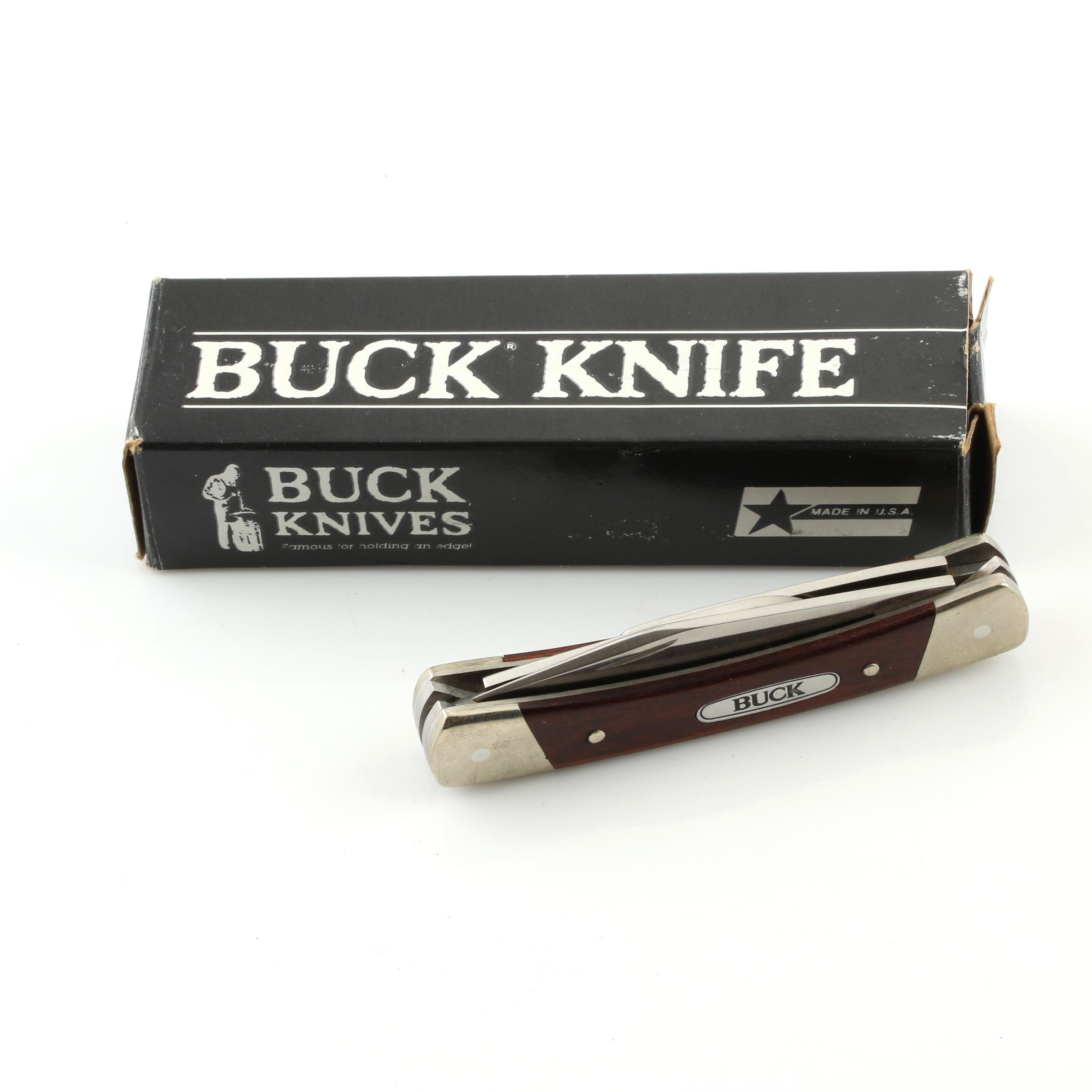Buck 703 Stockman Three Blade Pocket Knife
