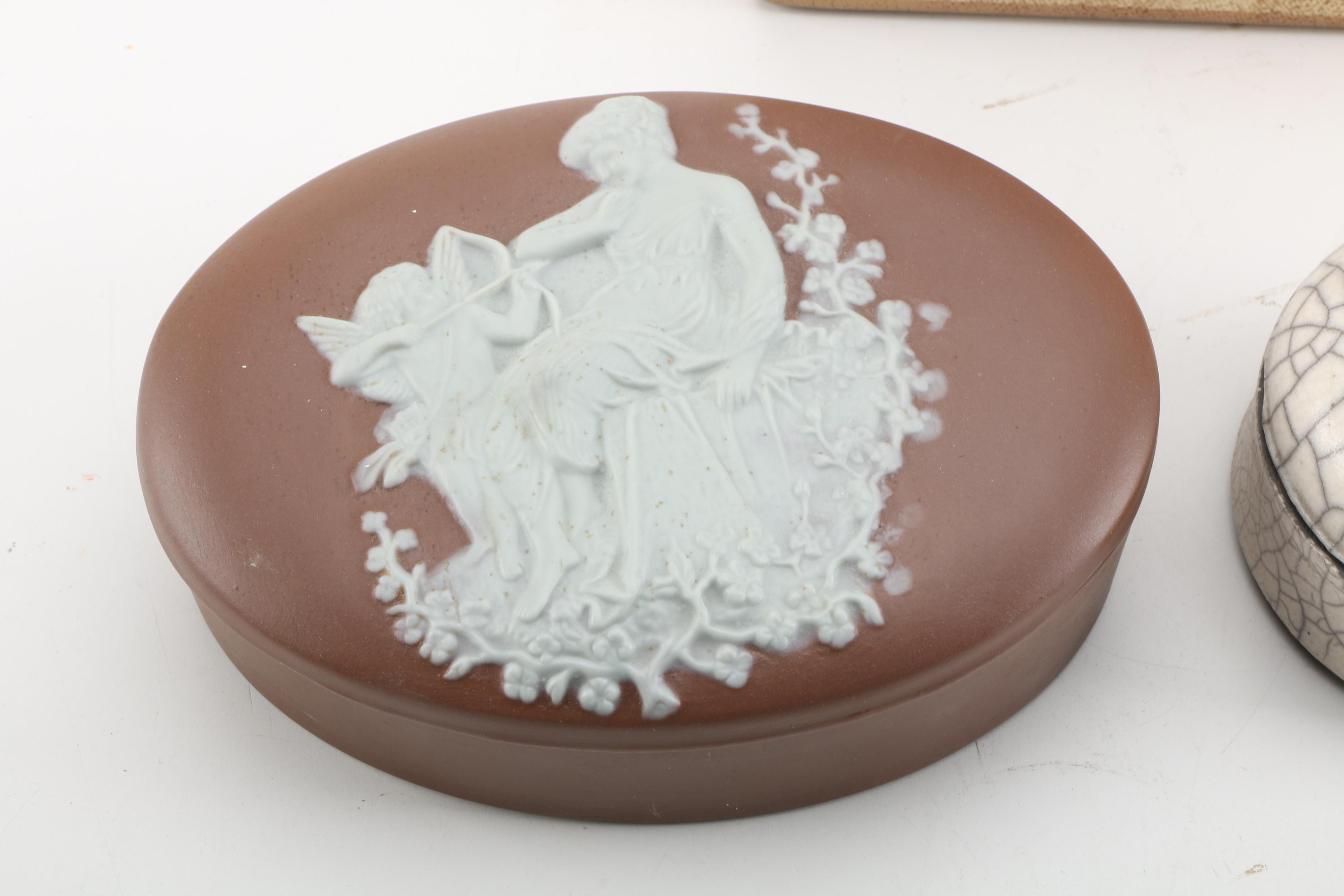 Vanity Accessories Including Aynsley Perfume Atomizer