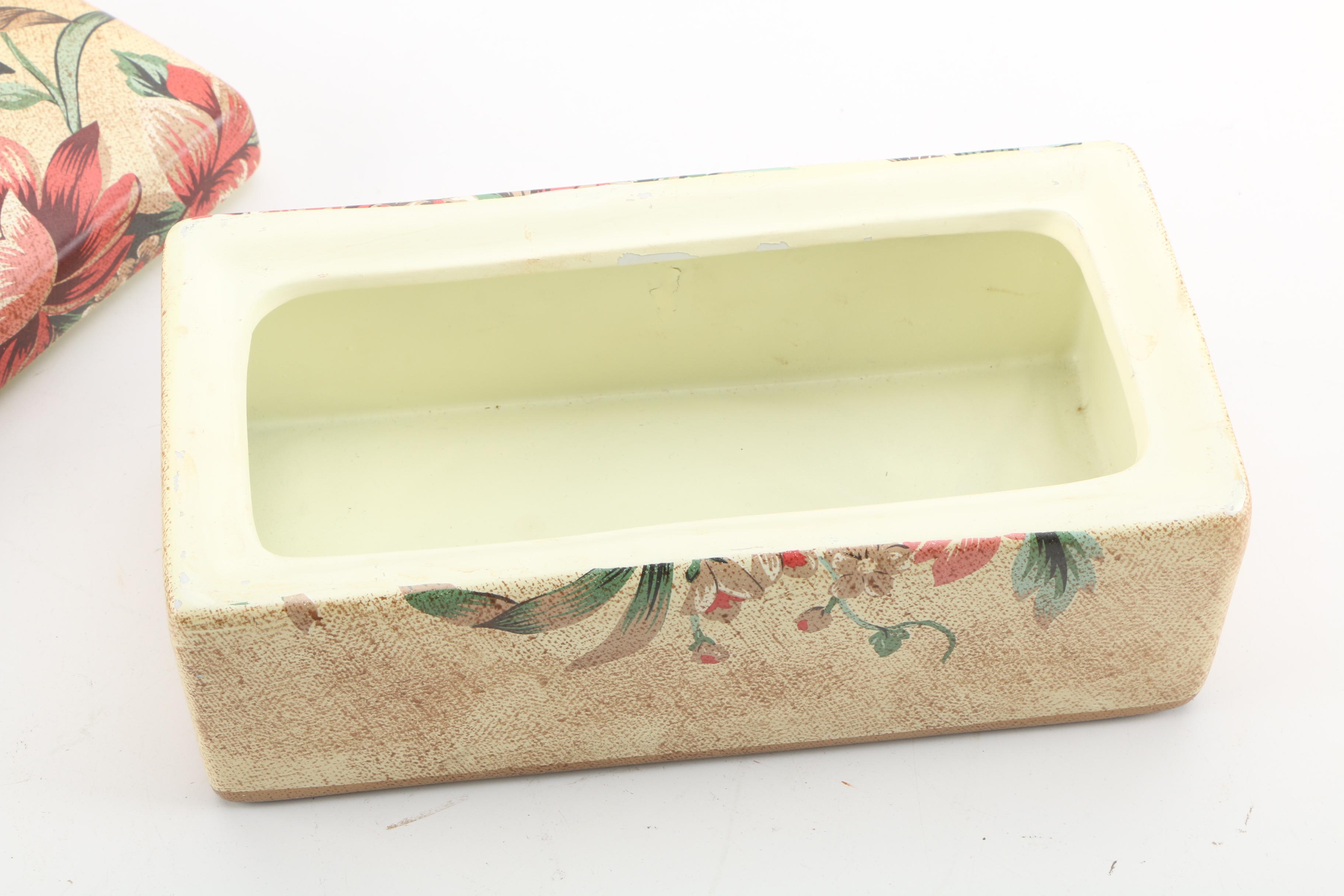 Vanity Accessories Including Aynsley Perfume Atomizer