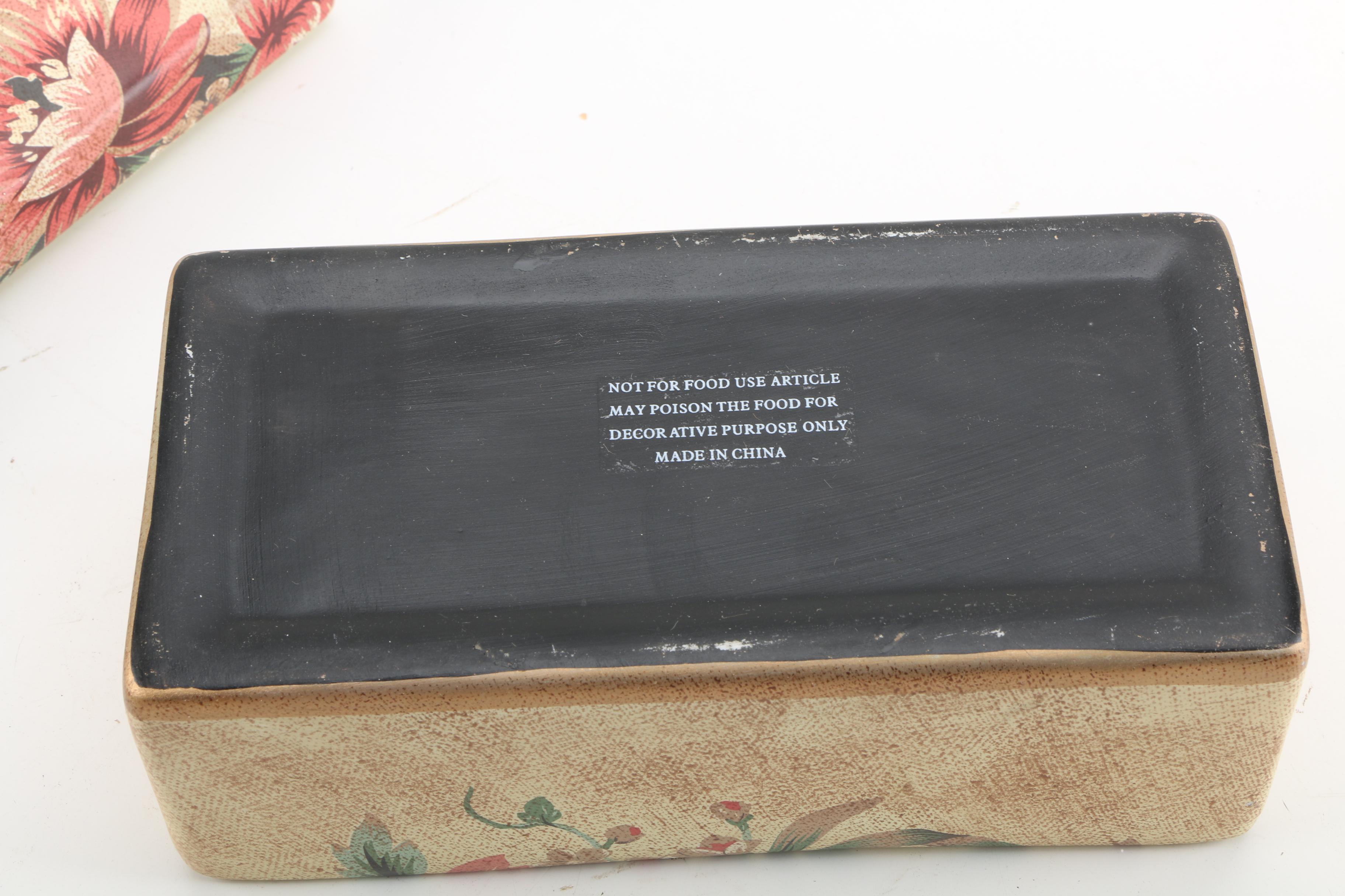 Vanity Accessories Including Aynsley Perfume Atomizer