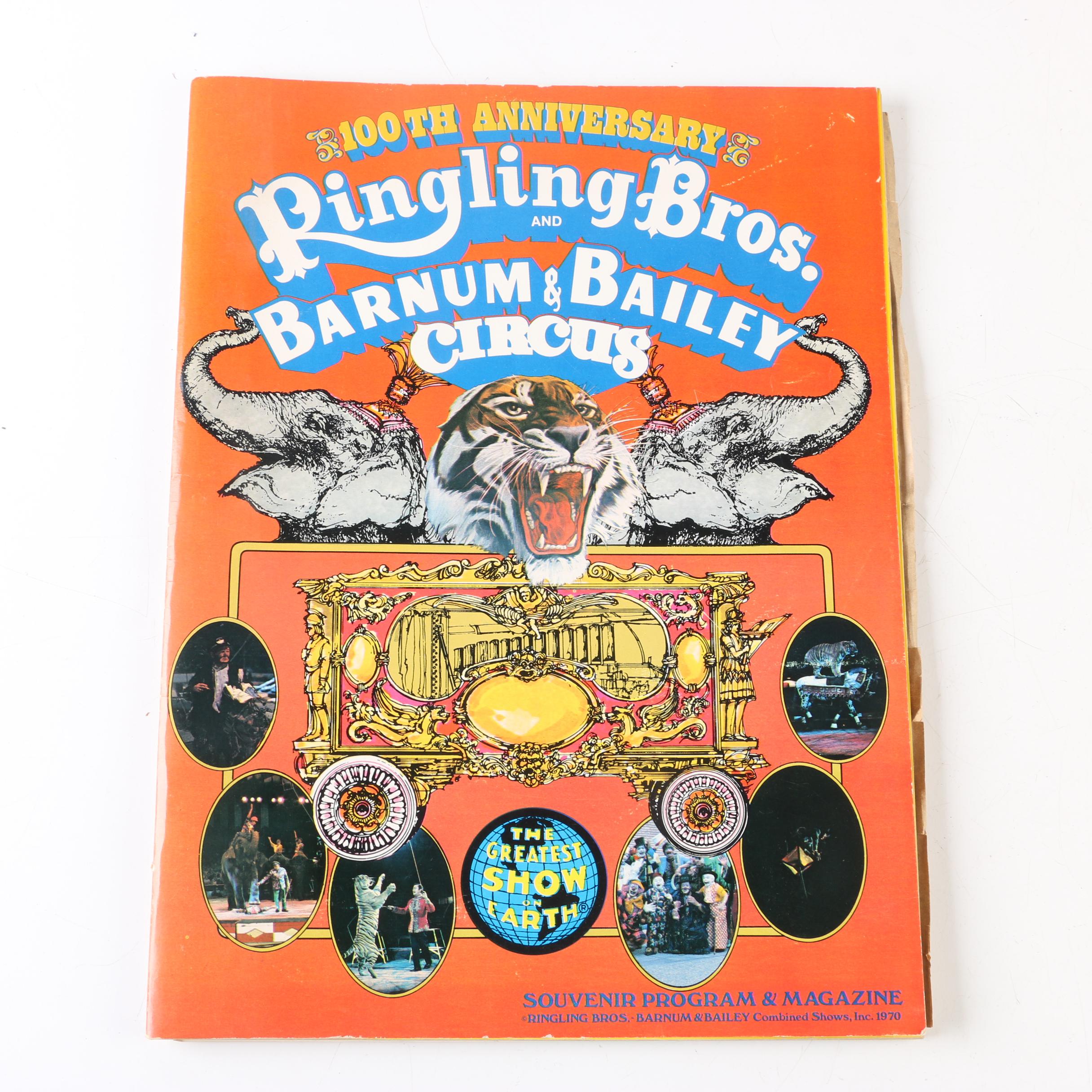 100th Anniversary Ringling Bros. and Barnum & Bailey Circus Program and Magazine