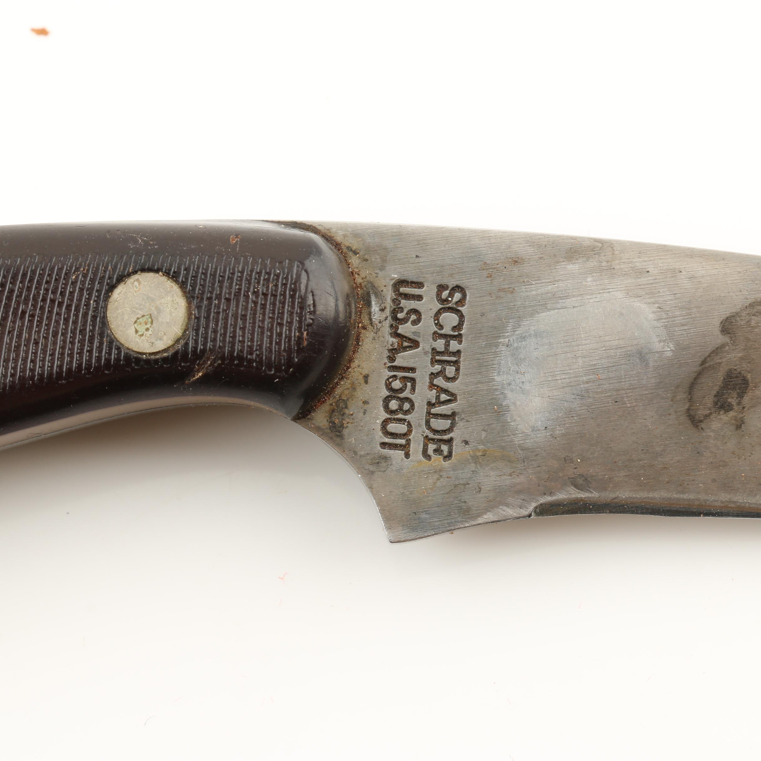 Schrade Old Timer Model 1580 T Fixed Blade Knife