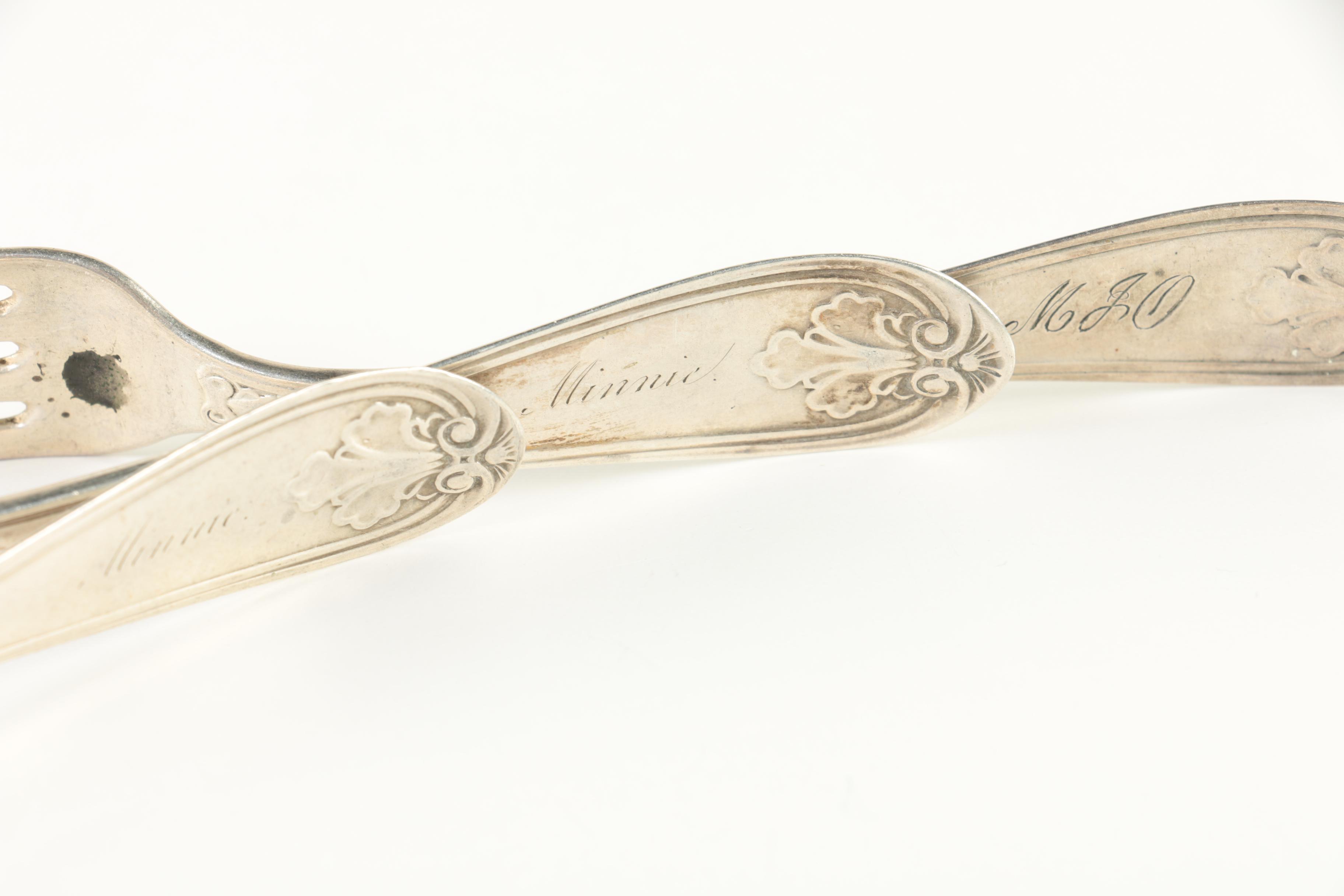 1793 Richard Cross Sterling Spoon with 800 Silver and Albert Coles 900 Silver
