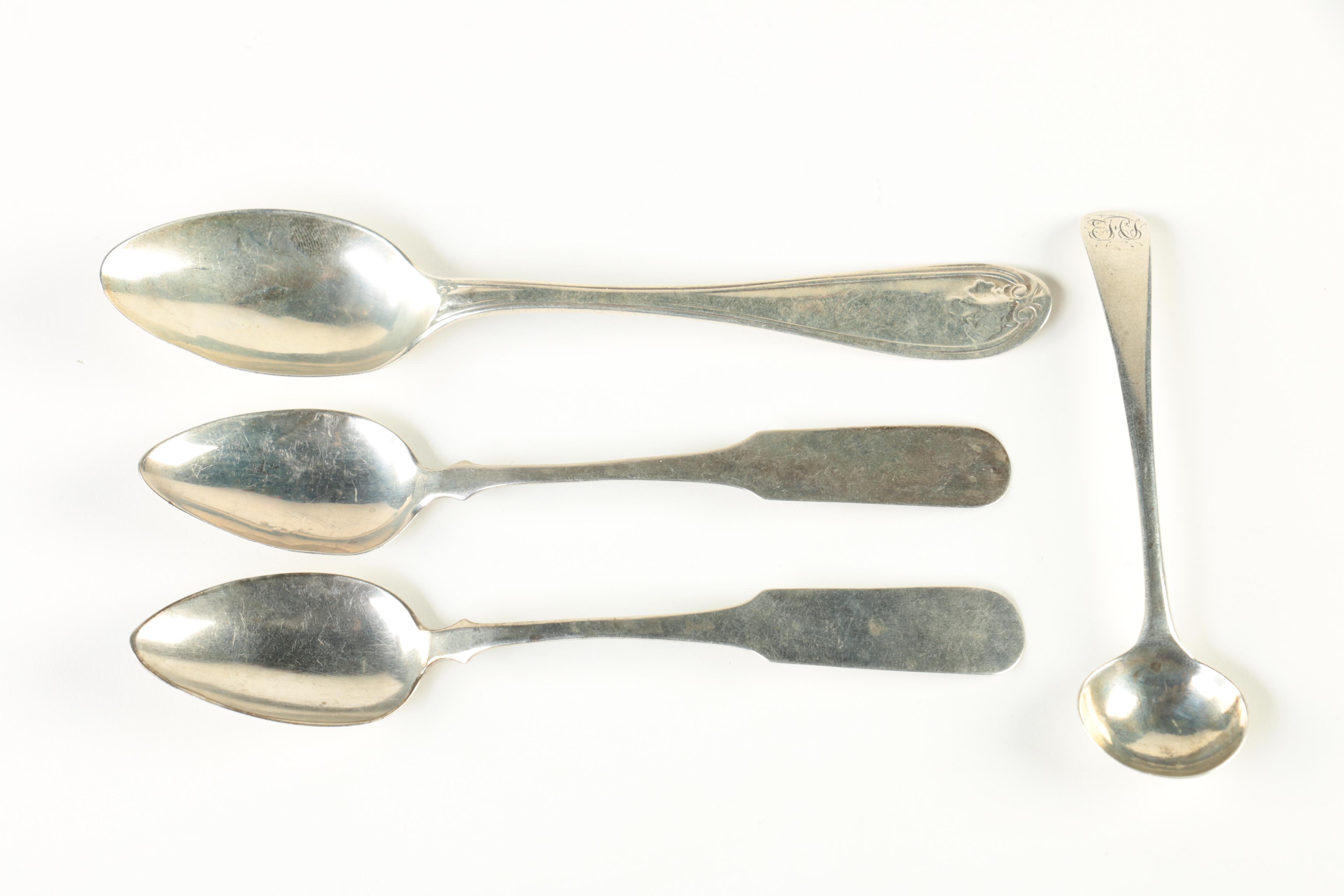 1793 Richard Cross Sterling Spoon with 800 Silver and Albert Coles 900 Silver