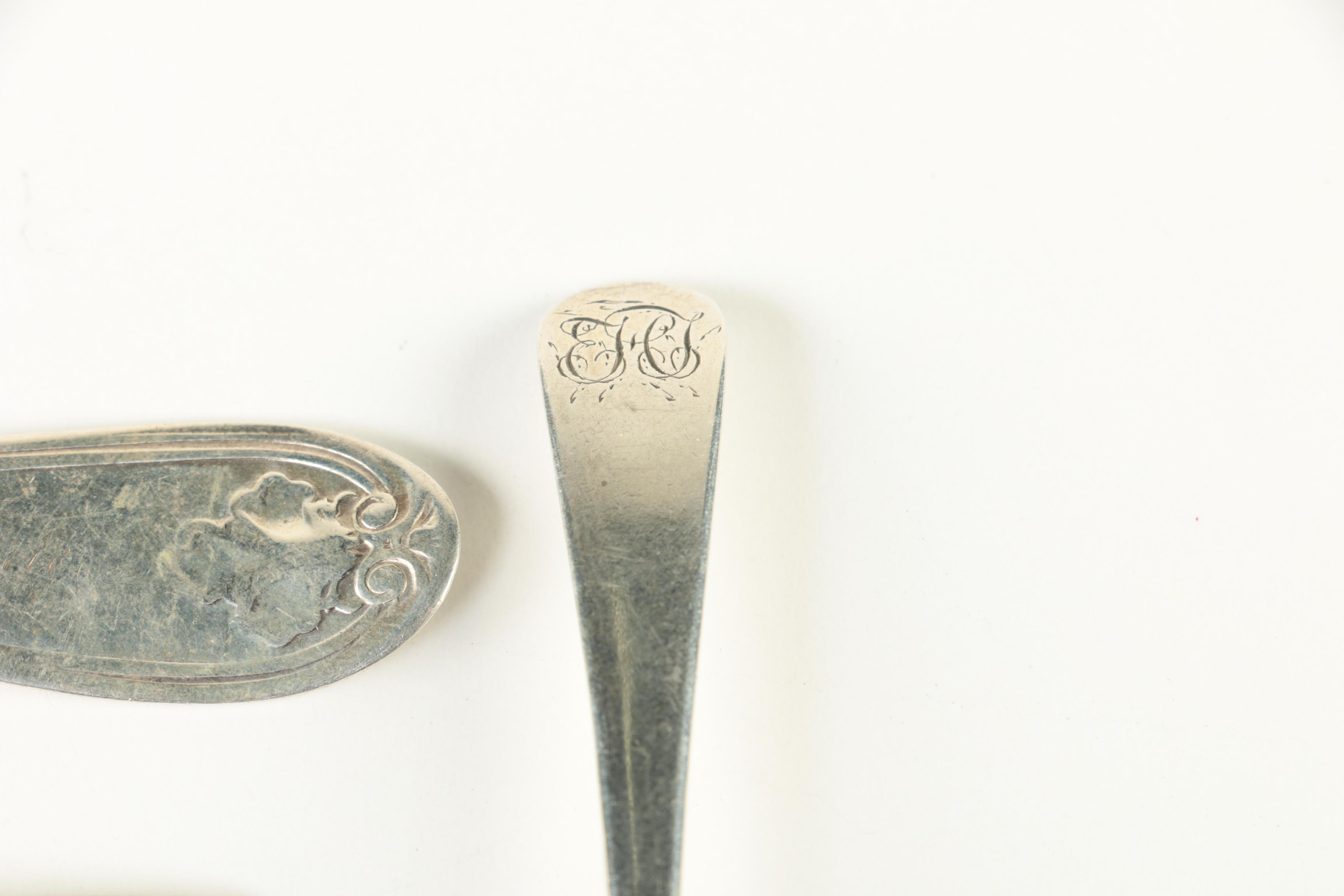 1793 Richard Cross Sterling Spoon with 800 Silver and Albert Coles 900 Silver