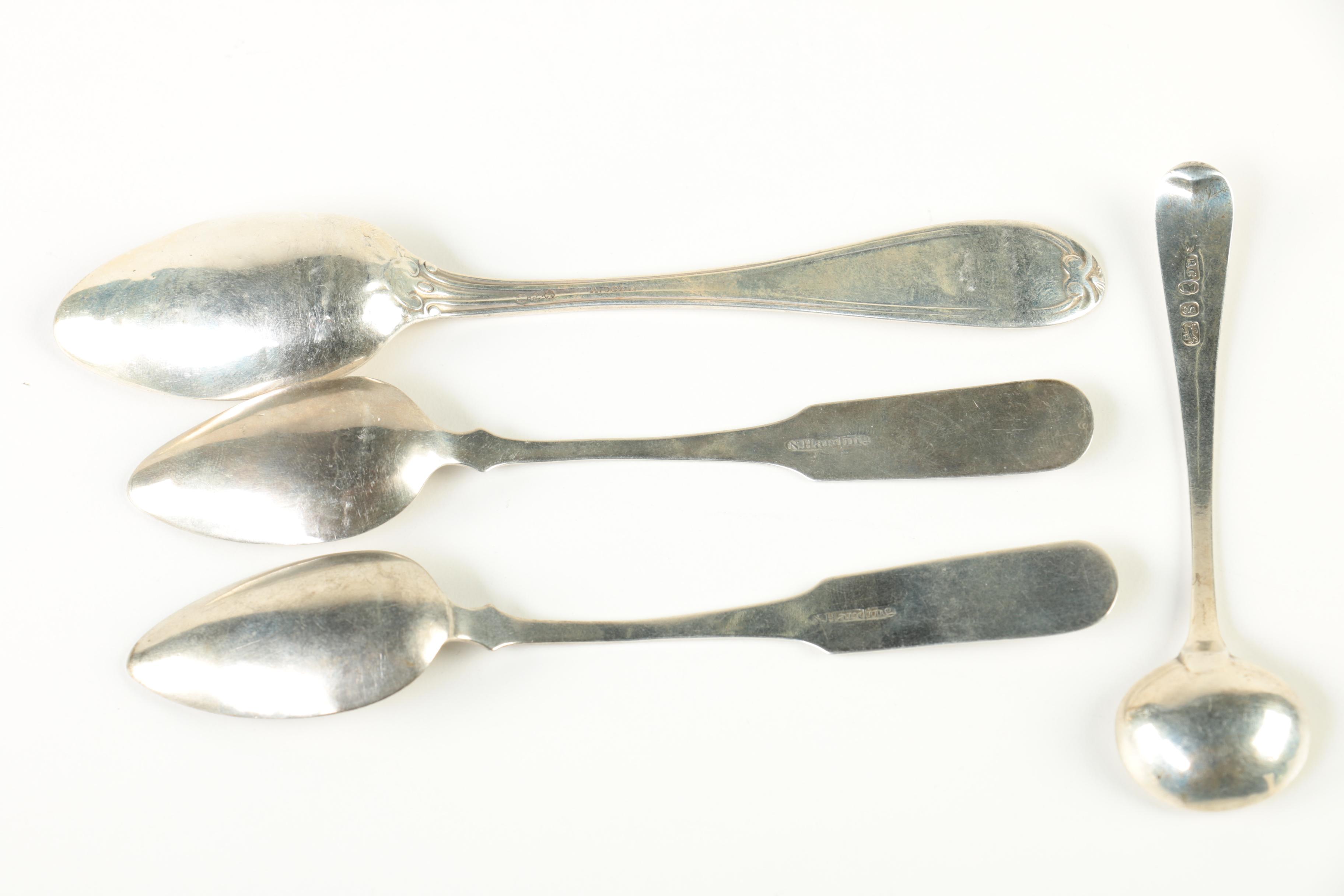 1793 Richard Cross Sterling Spoon with 800 Silver and Albert Coles 900 Silver