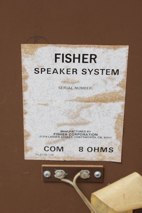 Vintage Fisher Speaker System