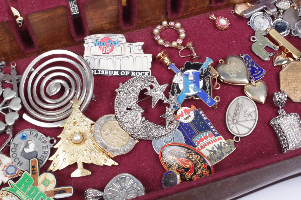 Vintage Costume Jewelry Brooch and Pin Collection