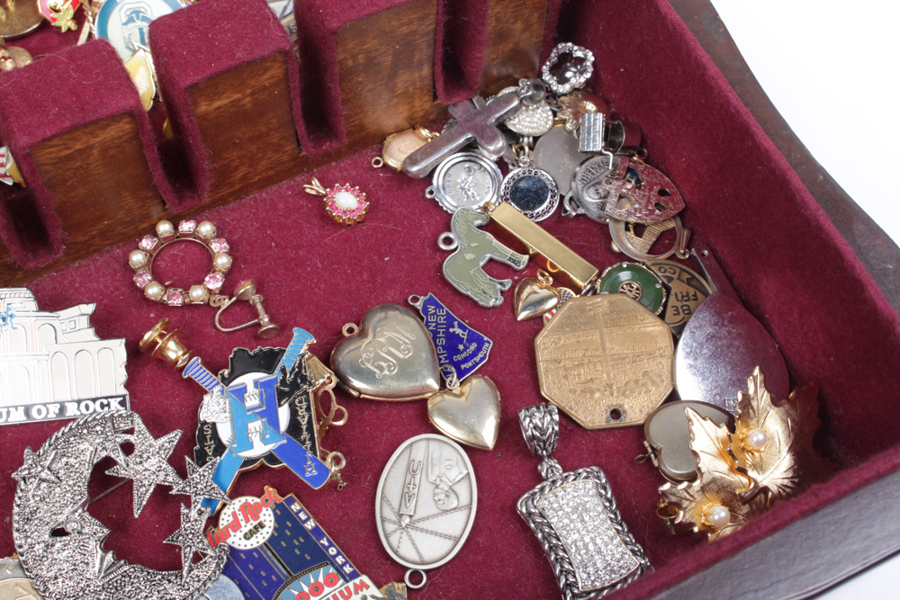 Vintage Costume Jewelry Brooch and Pin Collection