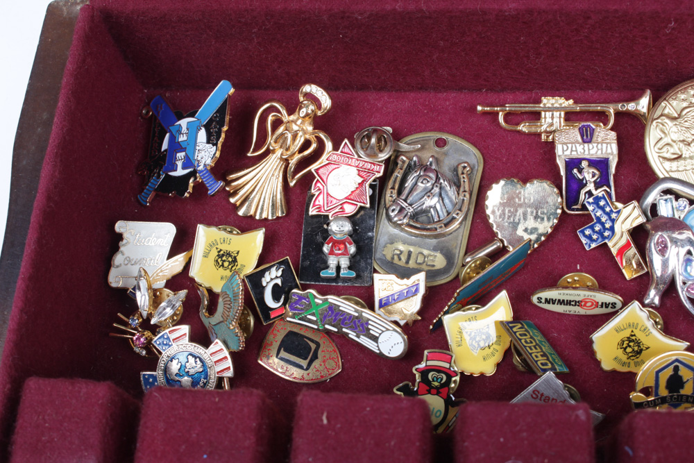 Vintage Costume Jewelry Brooch and Pin Collection
