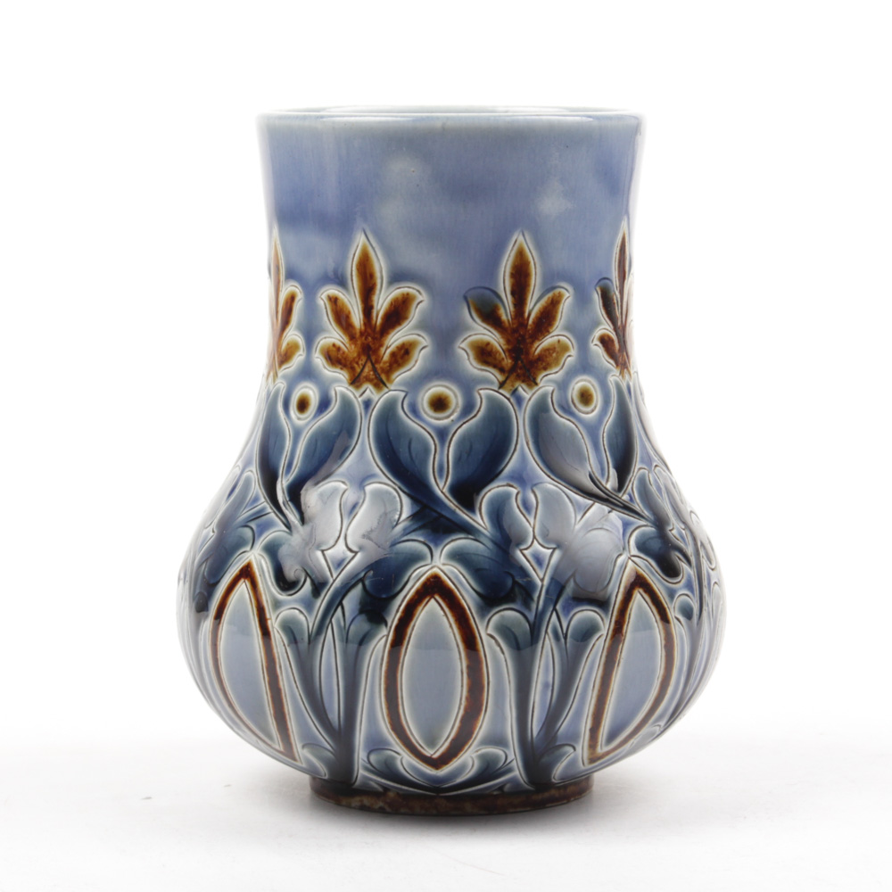 Antique 1884 Doulton Lambeth Stoneware Vase