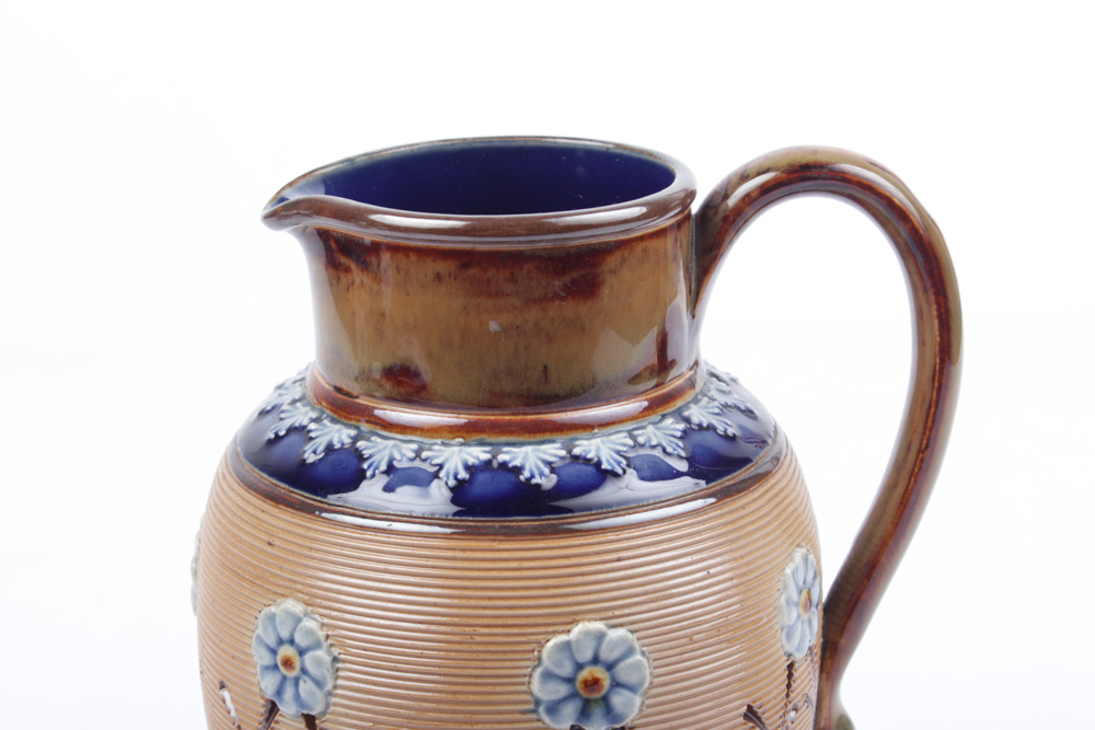 Circa 1890s Doulton Lambeth Stoneware Pitcher