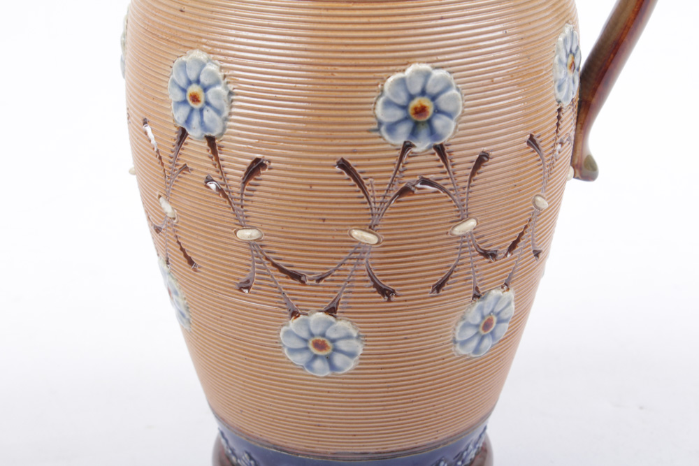 Circa 1890s Doulton Lambeth Stoneware Pitcher