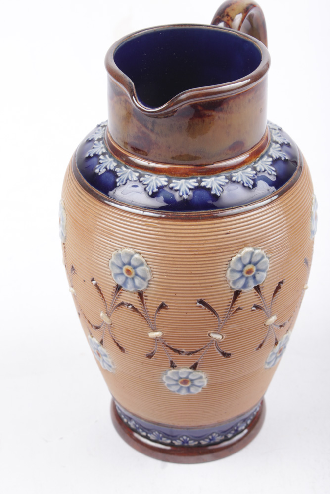 Circa 1890s Doulton Lambeth Stoneware Pitcher