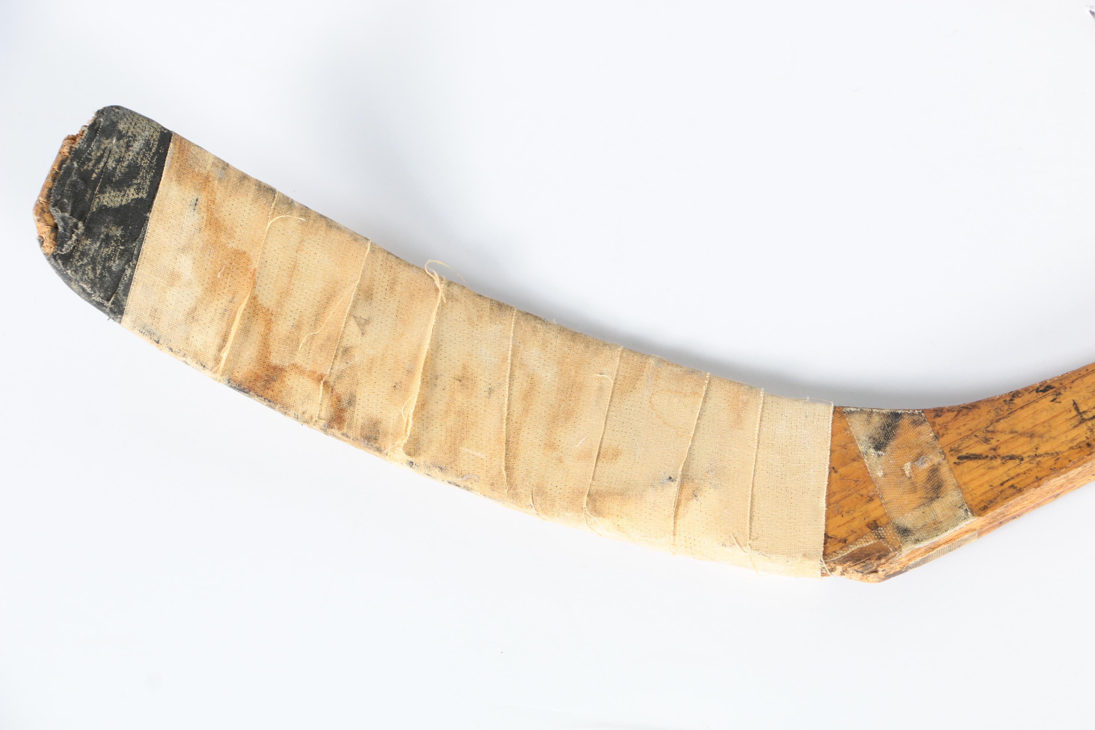 Stan Mikita and Lou Angotti Game Used Autographed Hockey Sticks - COAs