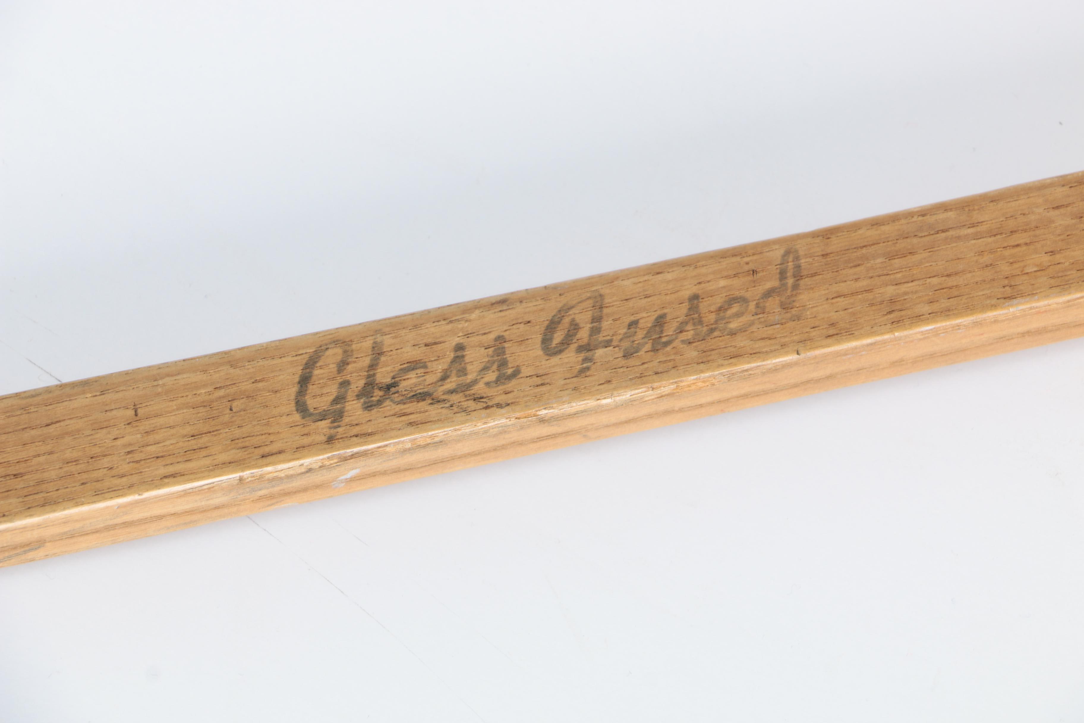 Stan Mikita and Lou Angotti Game Used Autographed Hockey Sticks - COAs