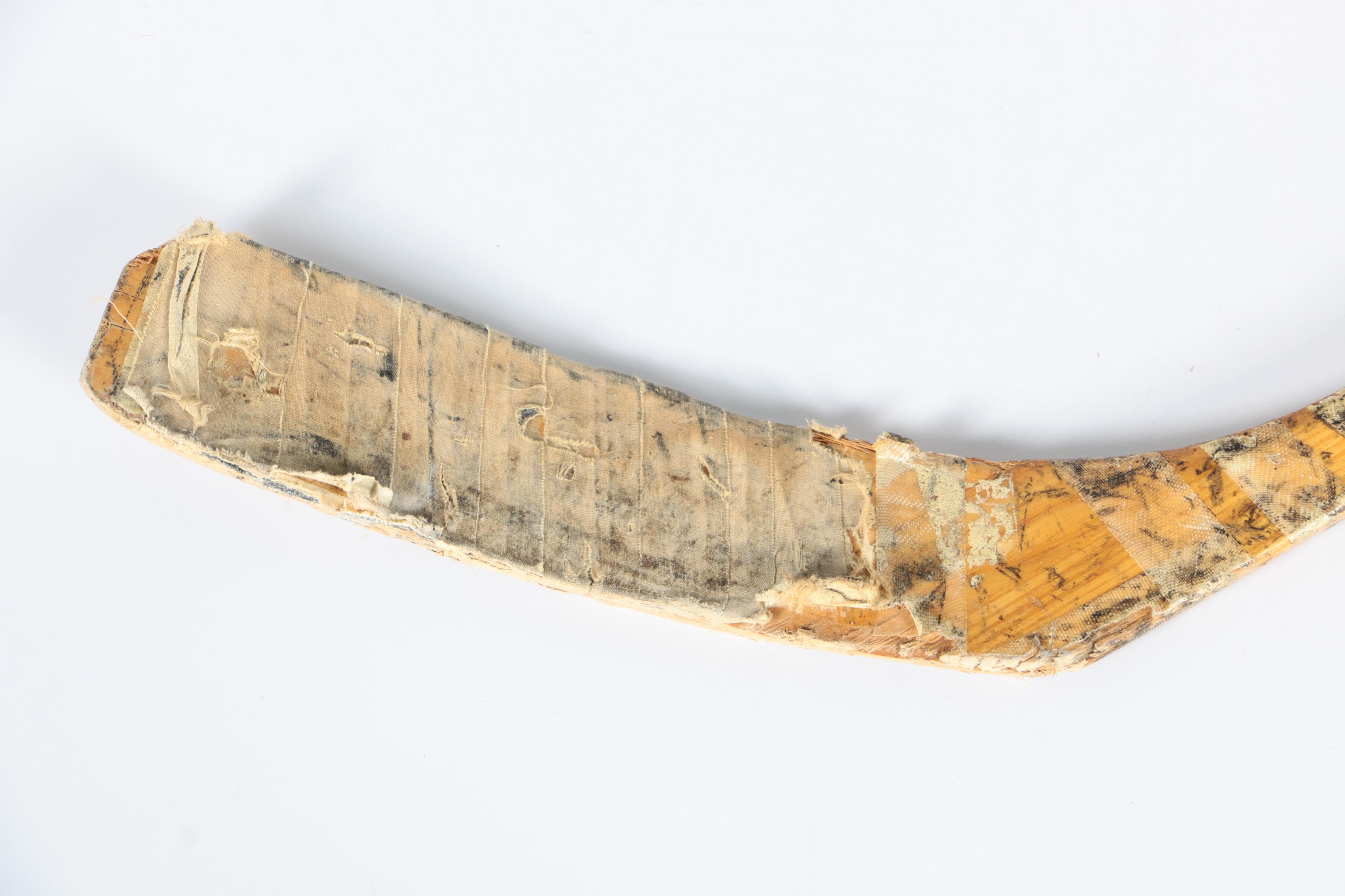 Stan Mikita and Lou Angotti Game Used Autographed Hockey Sticks - COAs