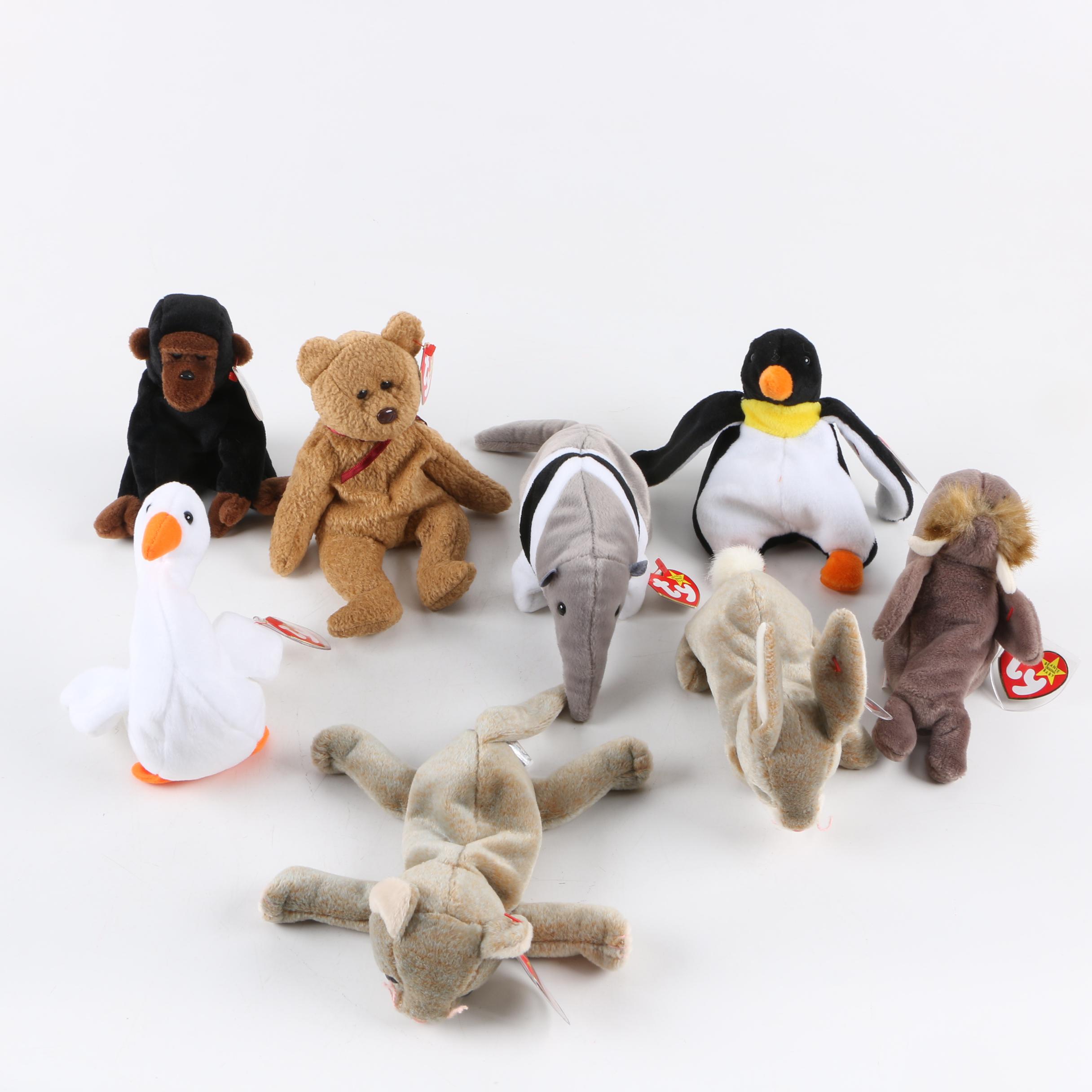 1990s Ty "Beanie Babies" Plush Animals
