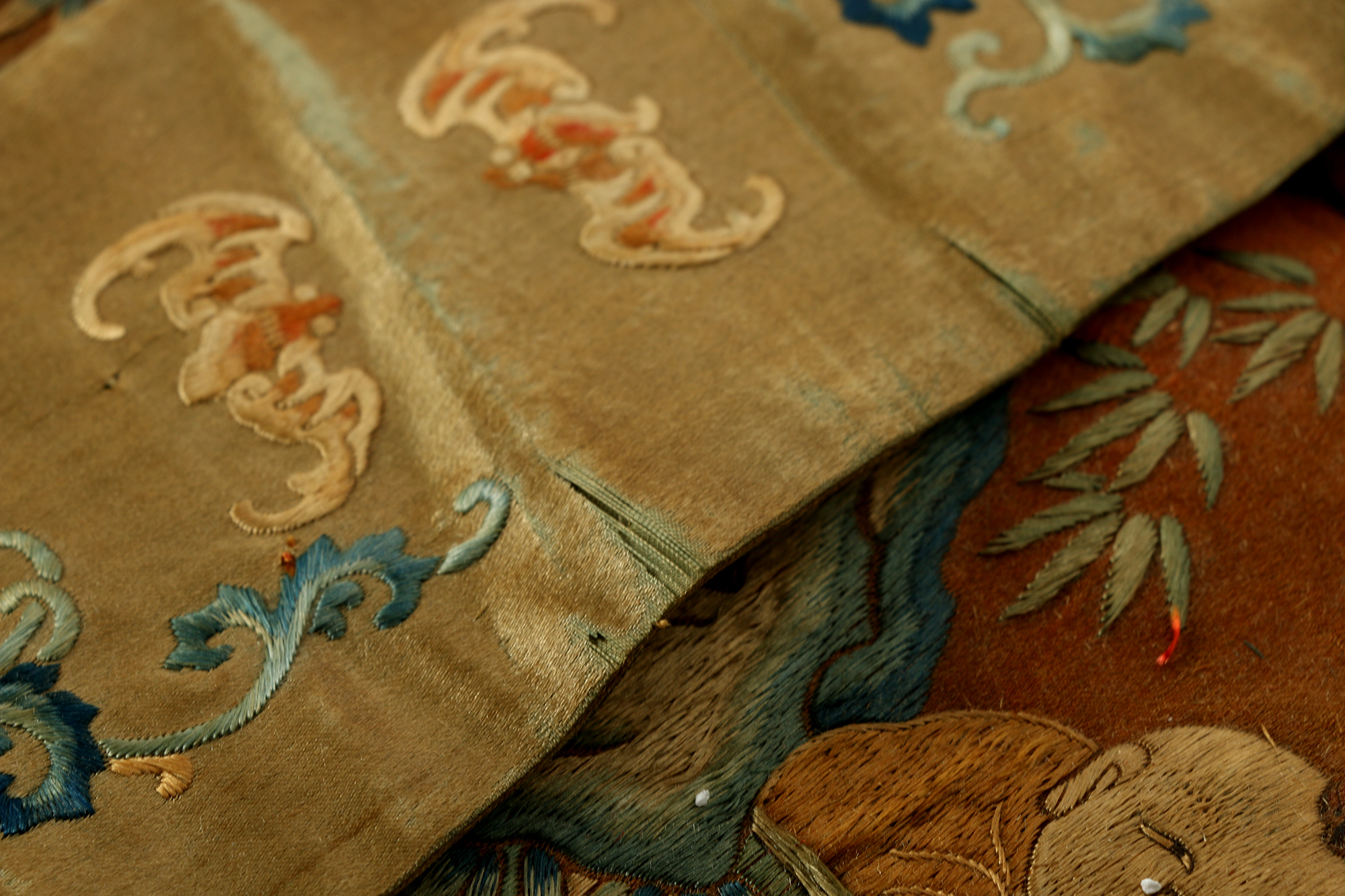 Monumental Qianlong Period Baizitu Hundred Boys Embroidered Tapestry