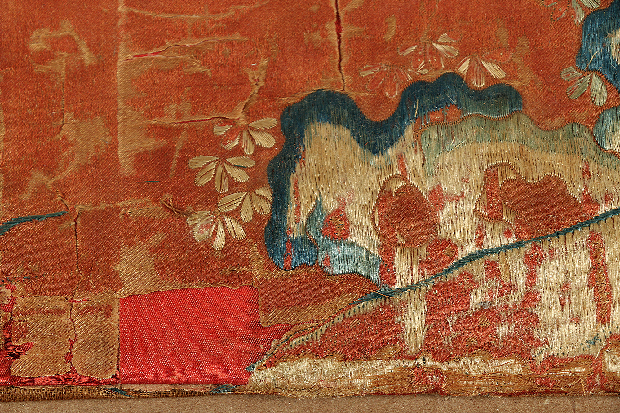 Monumental Qianlong Period Baizitu Hundred Boys Embroidered Tapestry