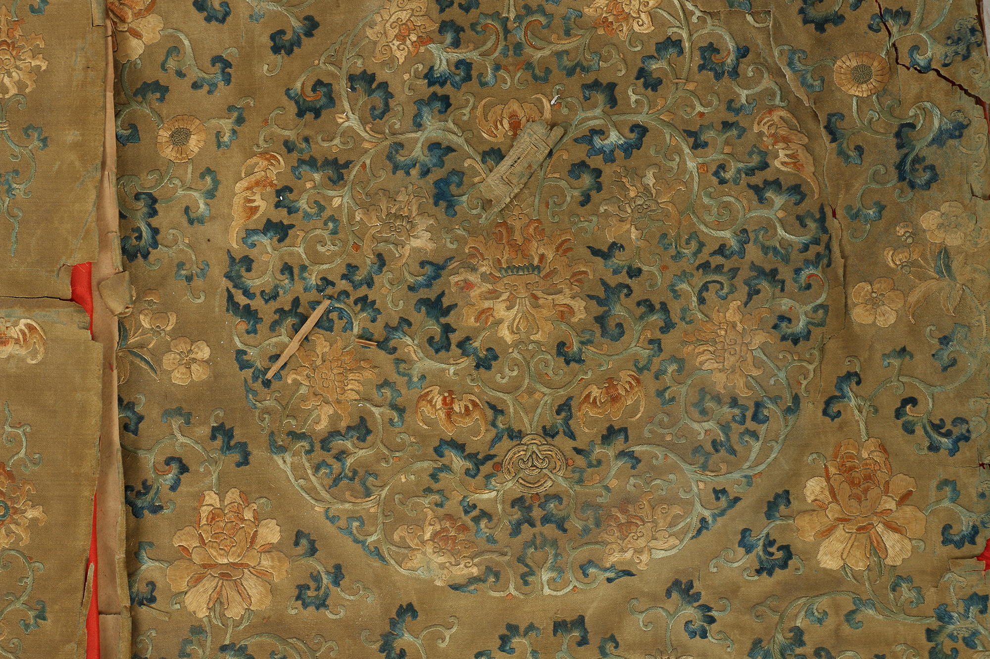 Monumental Qianlong Period Baizitu Hundred Boys Embroidered Tapestry