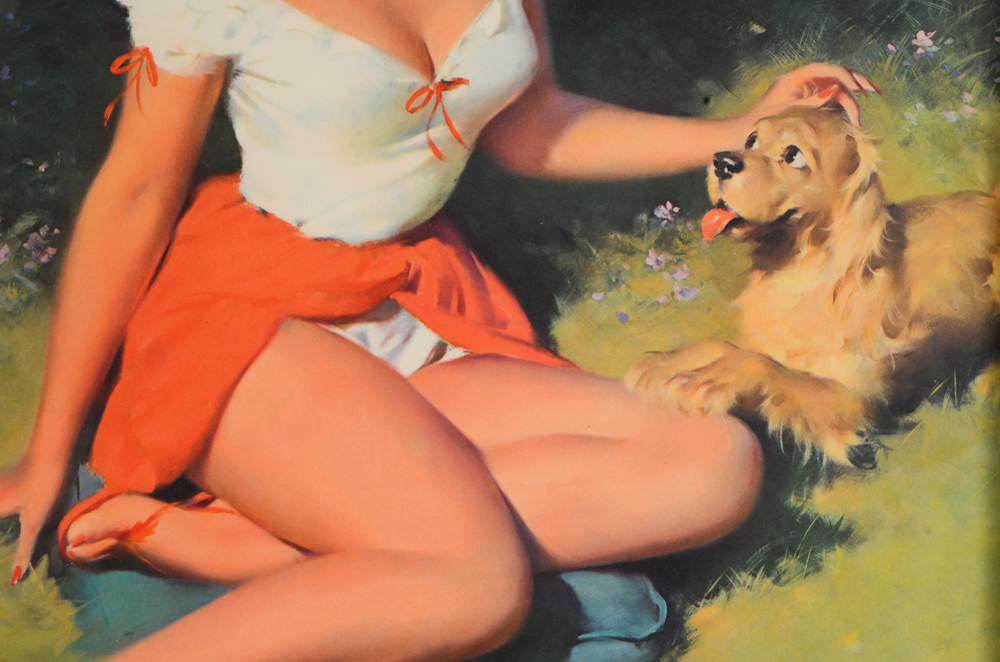 1960 Pinup Calendar Featuring Bill Medcalf Illustration