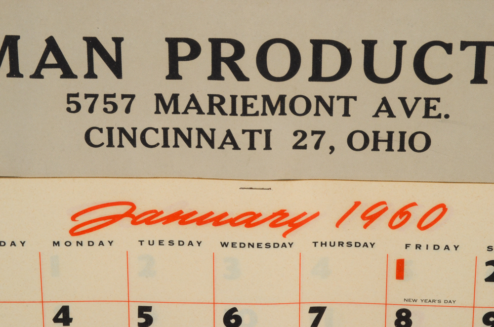 1960 Pinup Calendar Featuring Bill Medcalf Illustration