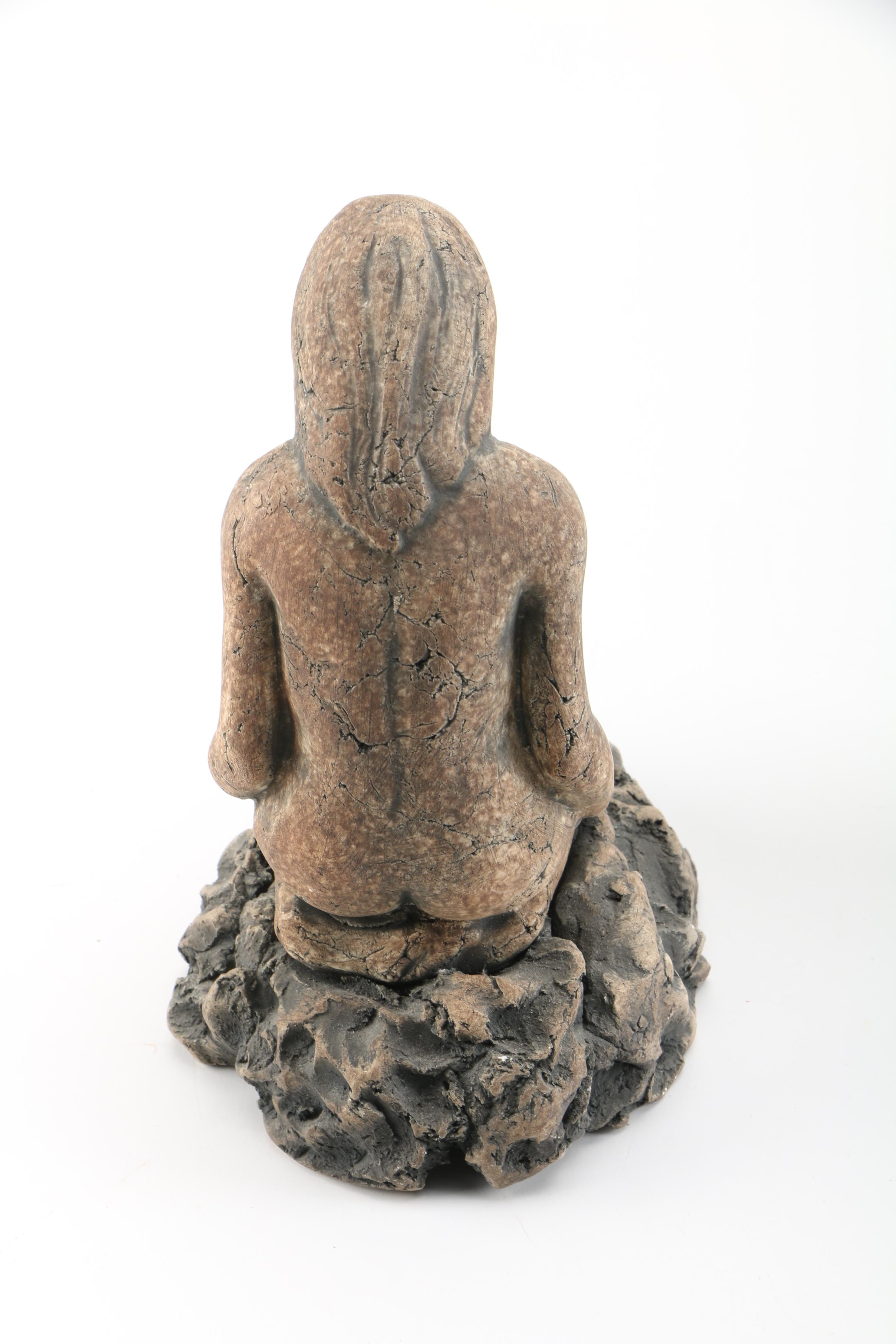 Signed Ceramic Nude Female Figurines