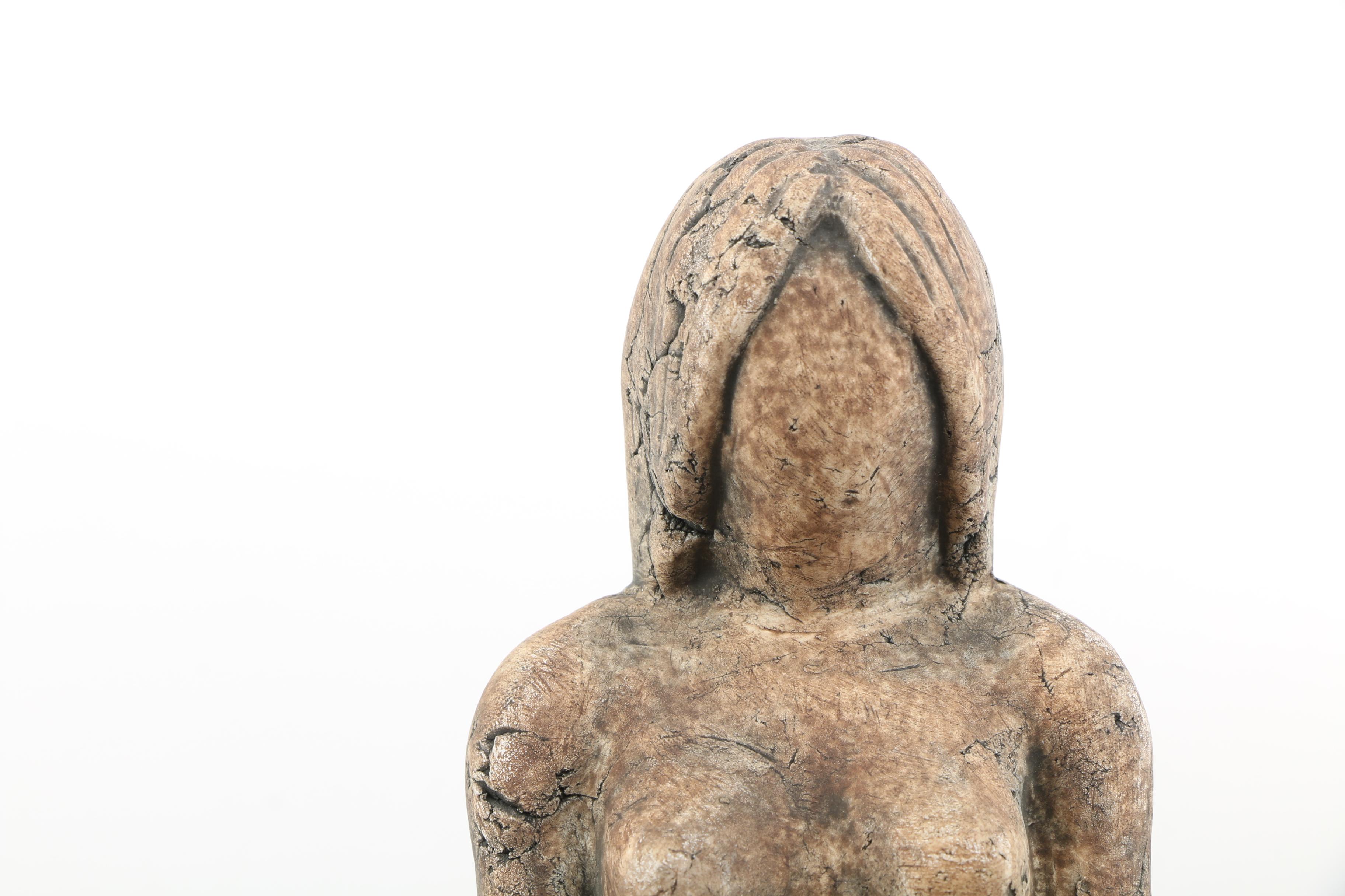 Signed Ceramic Nude Female Figurines