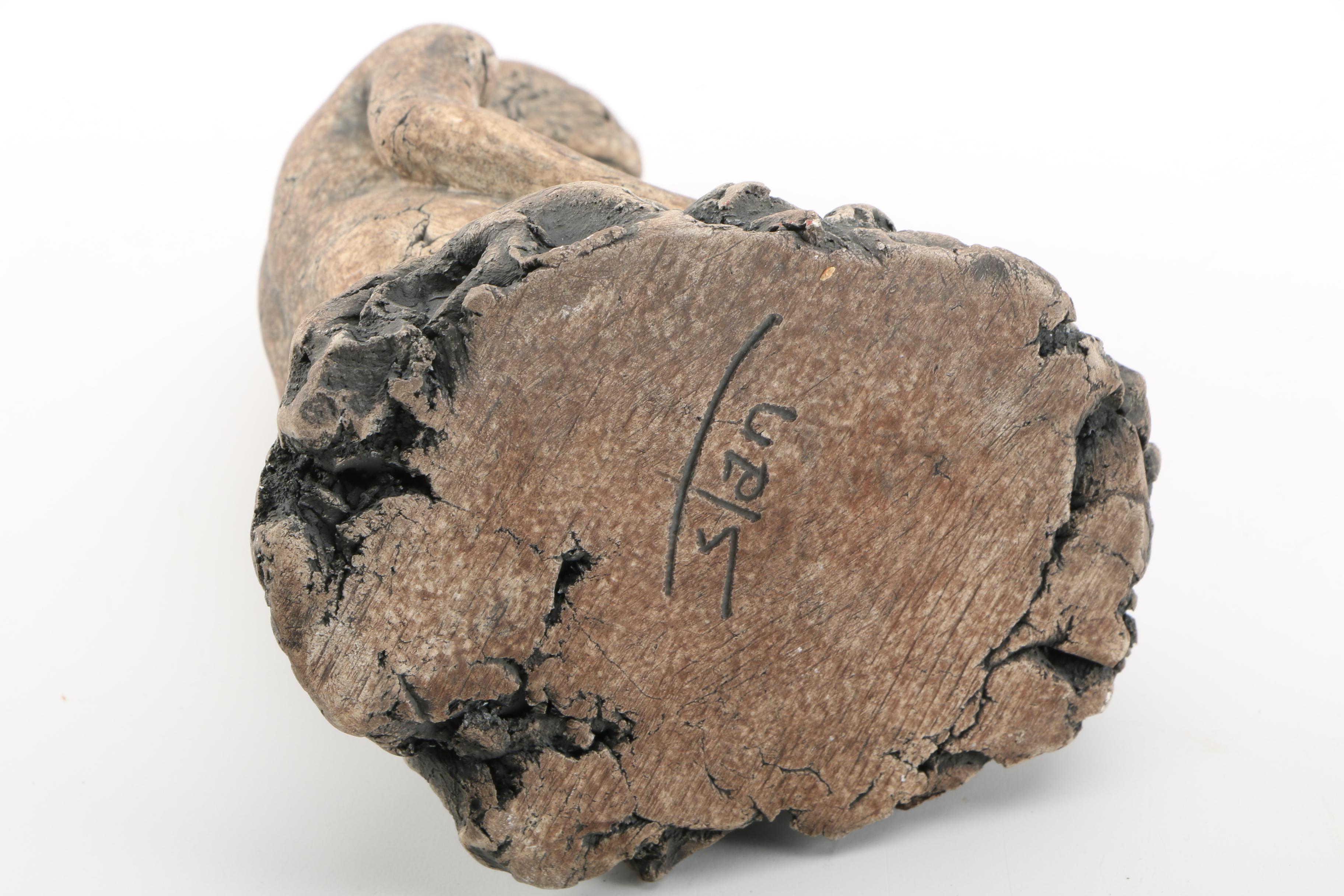 Signed Ceramic Nude Female Figurines