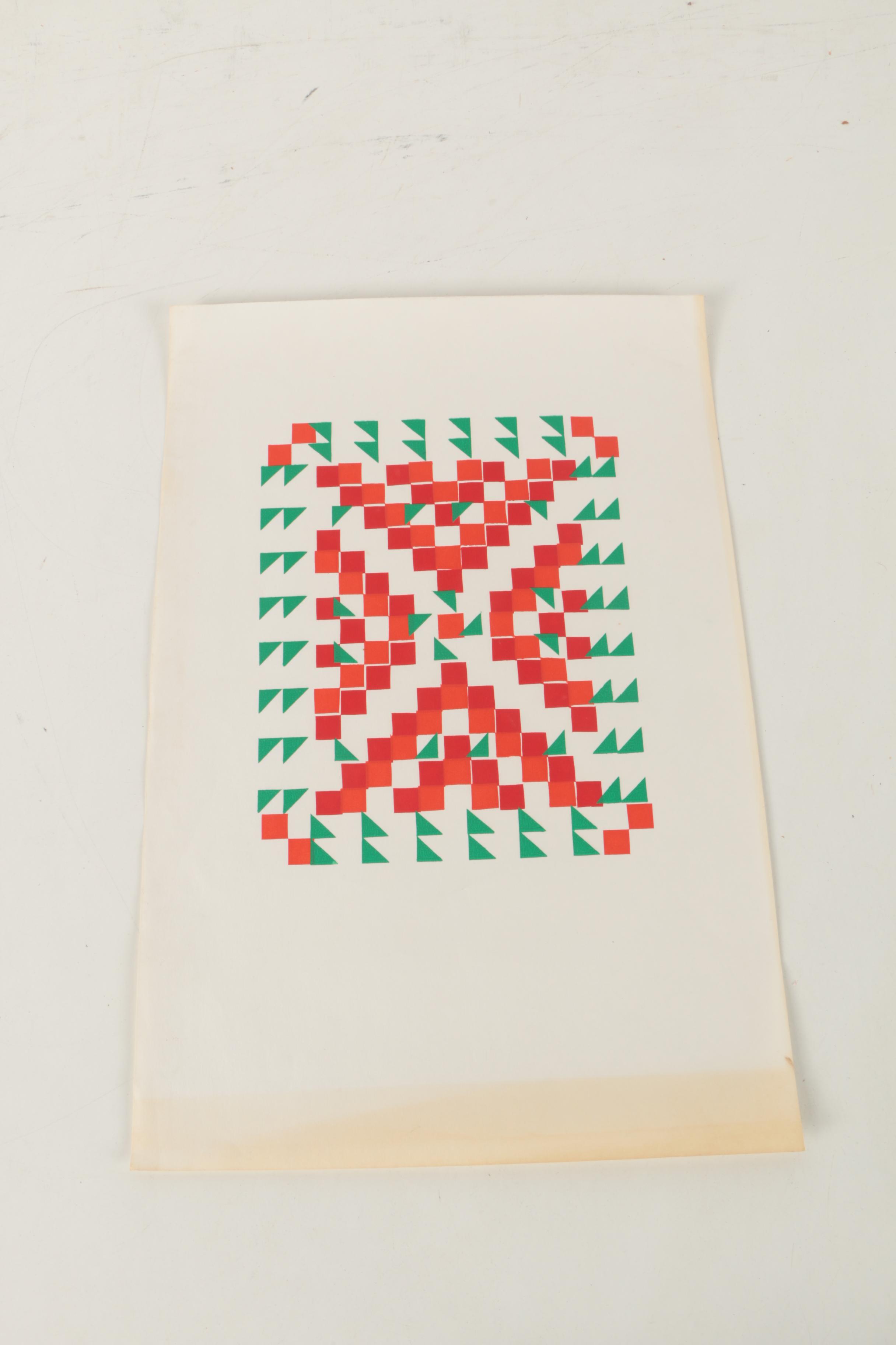 Relief Prints of Abstract Compositions