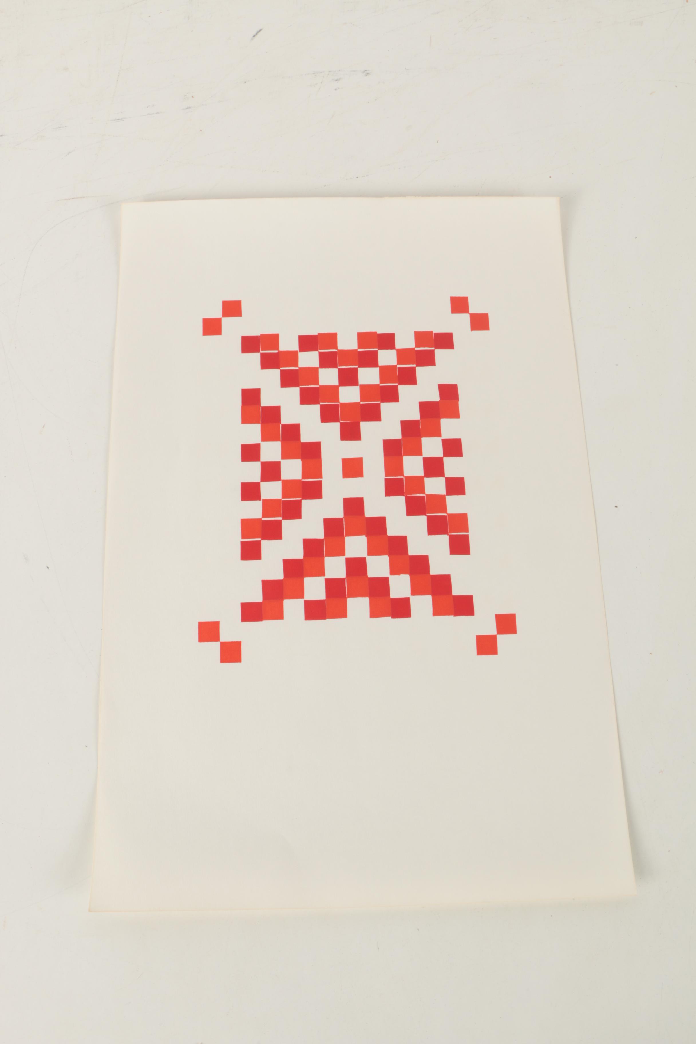 Relief Prints of Abstract Compositions