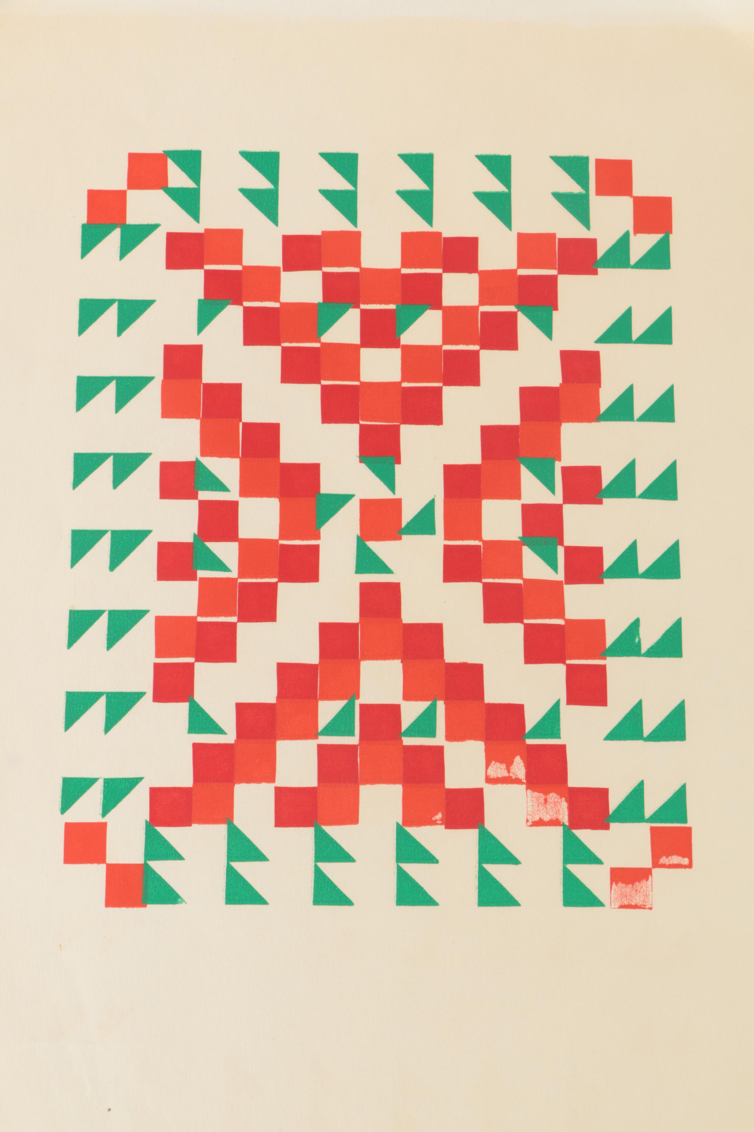 Relief Prints of Abstract Compositions
