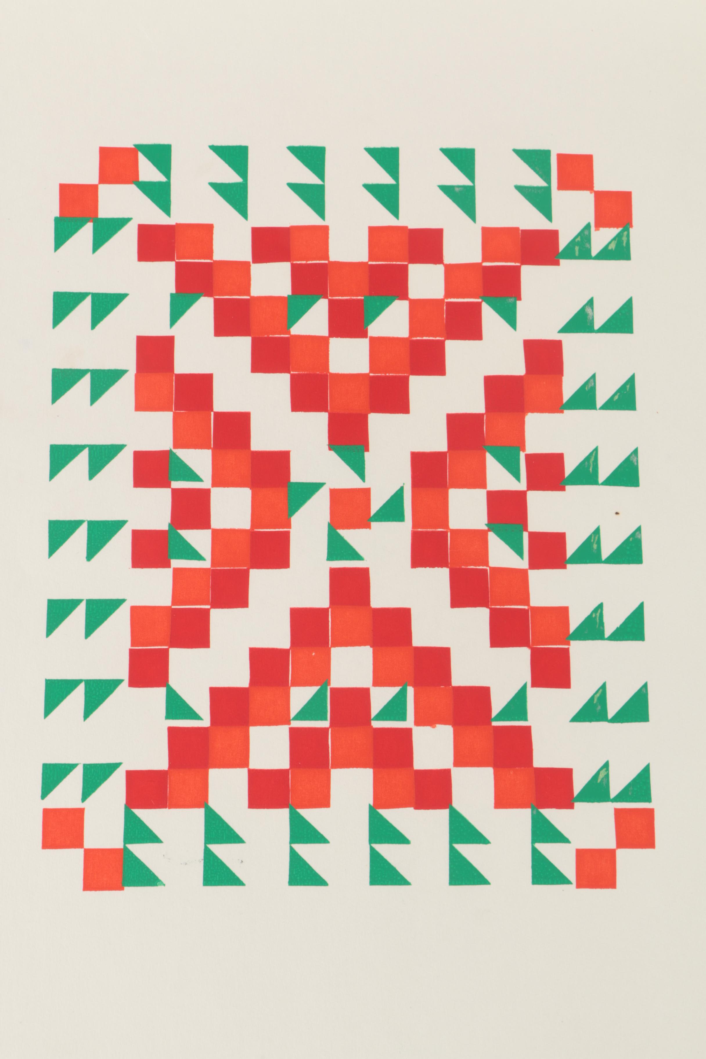 Relief Prints of Abstract Compositions