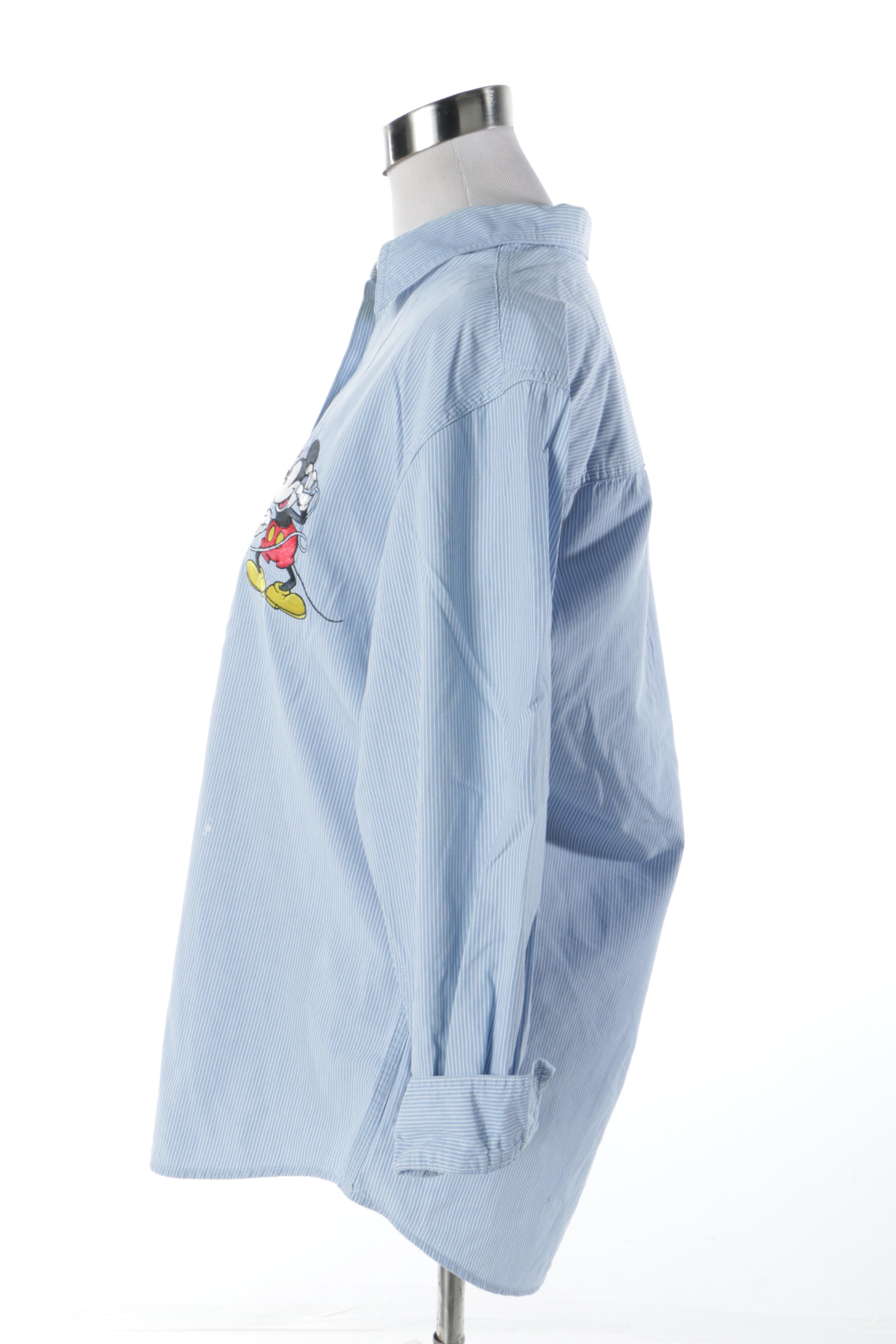 Men's and Women's Disney and Looney Tunes Button-Front Shirts