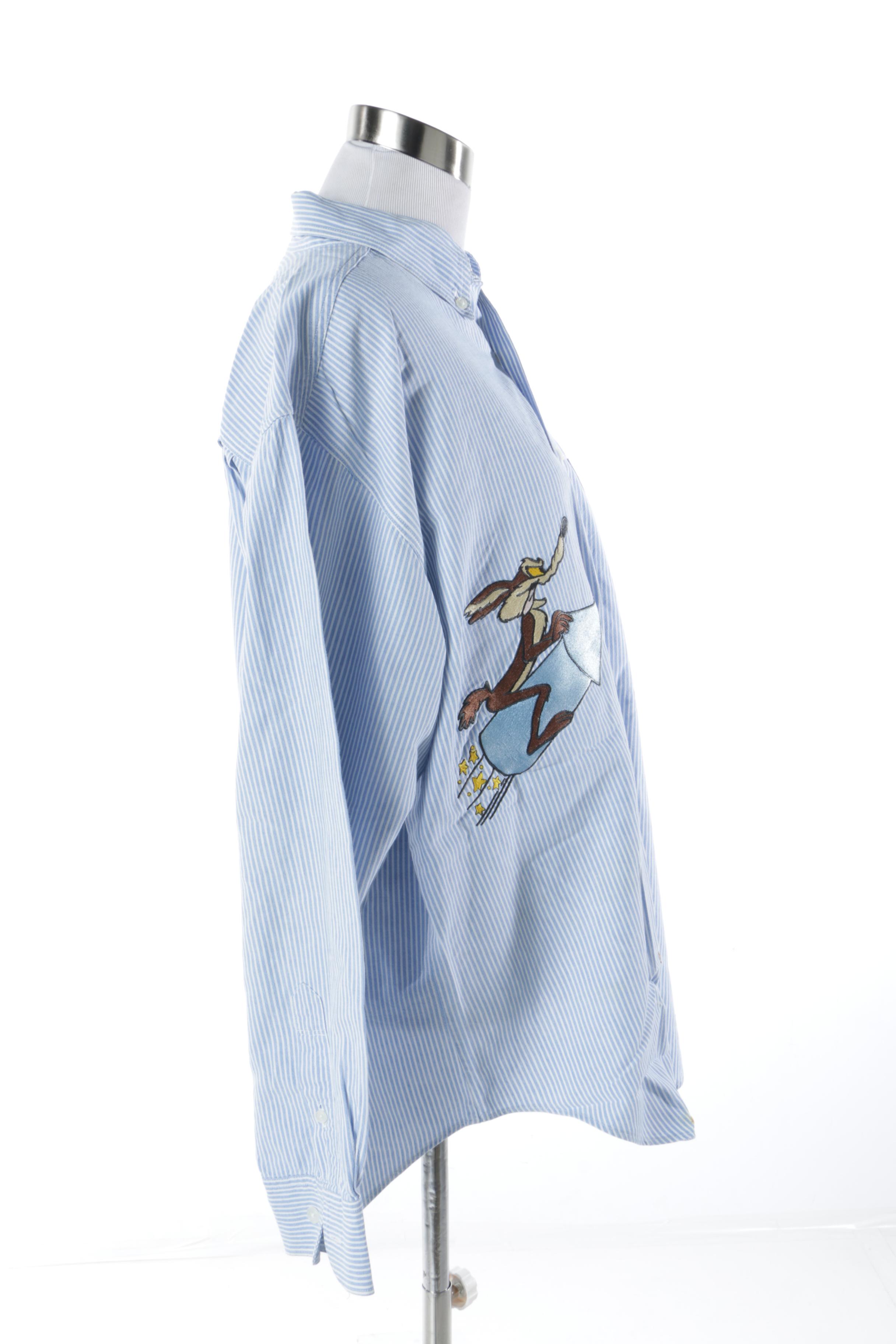 Men's and Women's Disney and Looney Tunes Button-Front Shirts