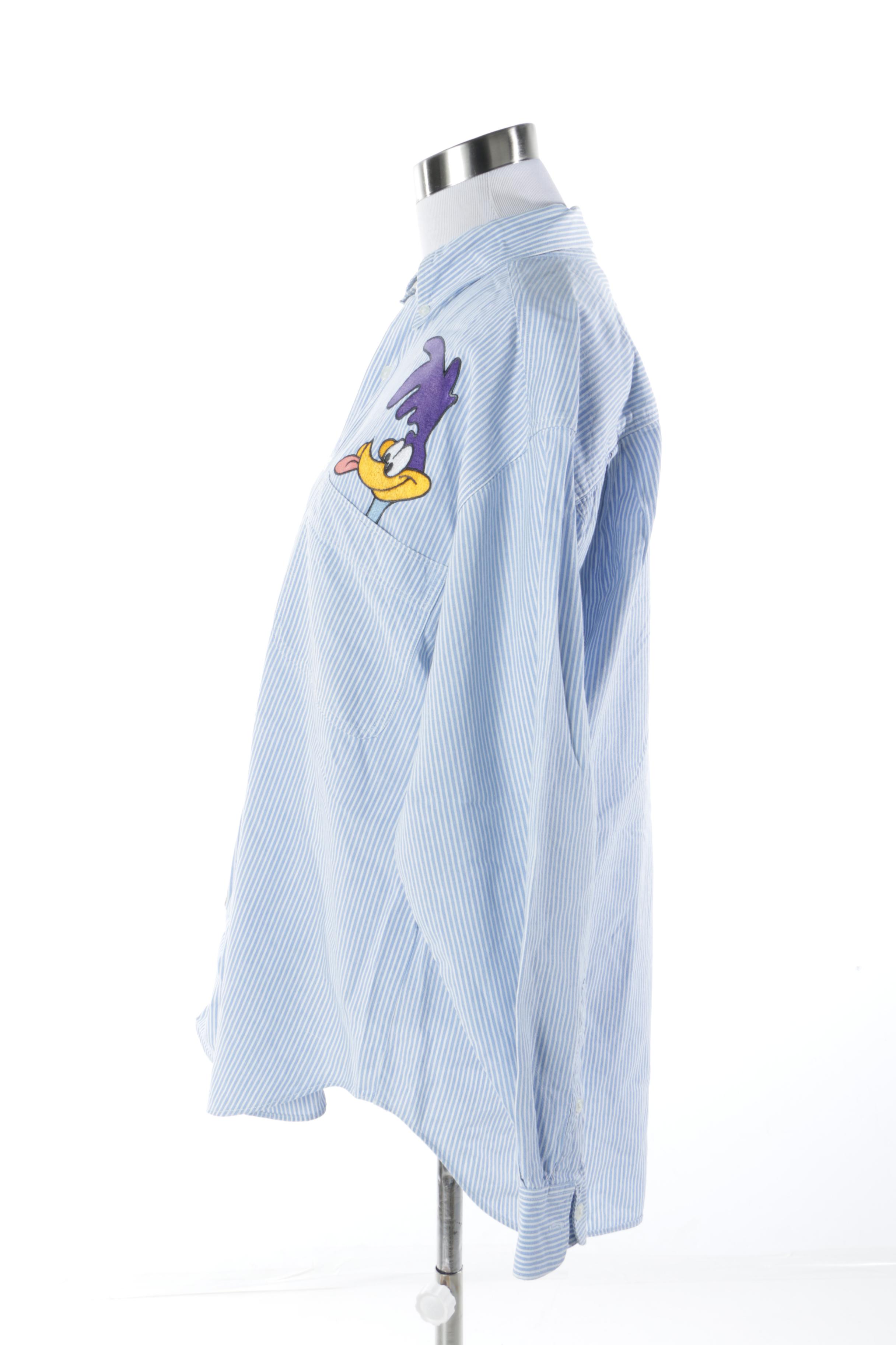 Men's and Women's Disney and Looney Tunes Button-Front Shirts