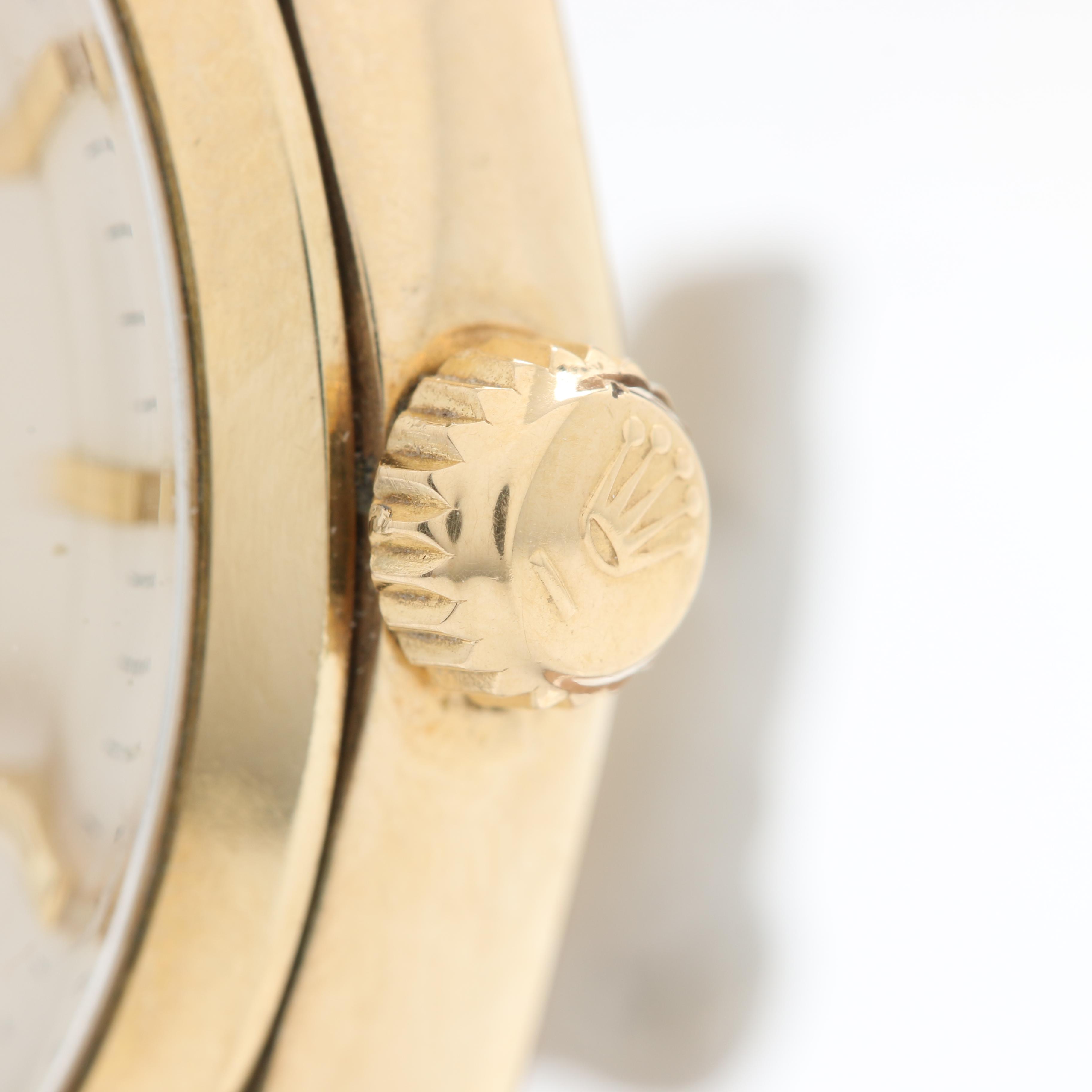 Circa 1968 Rolex Oyster Perpetual Superlative Chronometer 14K Gold Watch