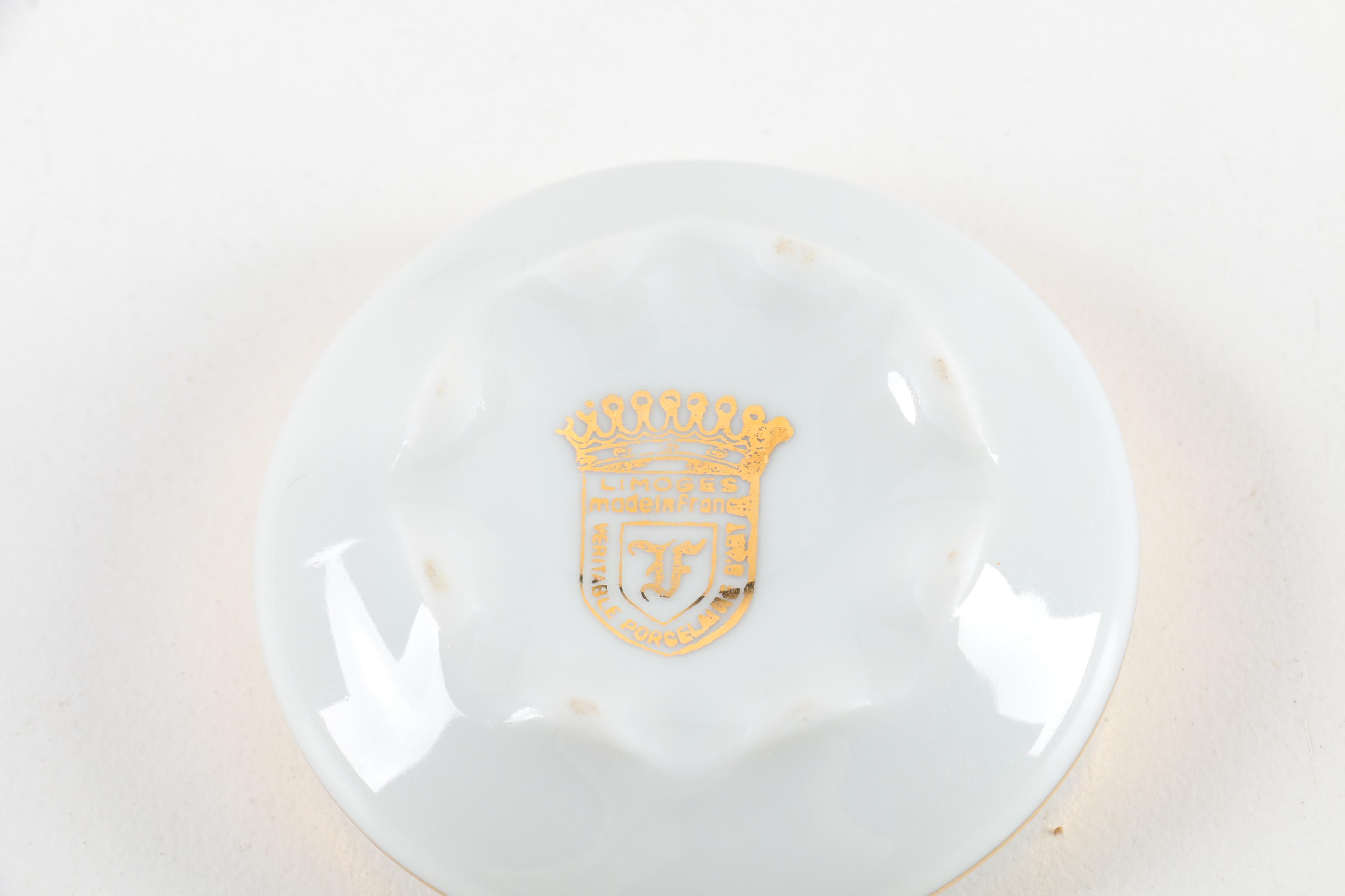 Limoges Courting Couple Trinket Box