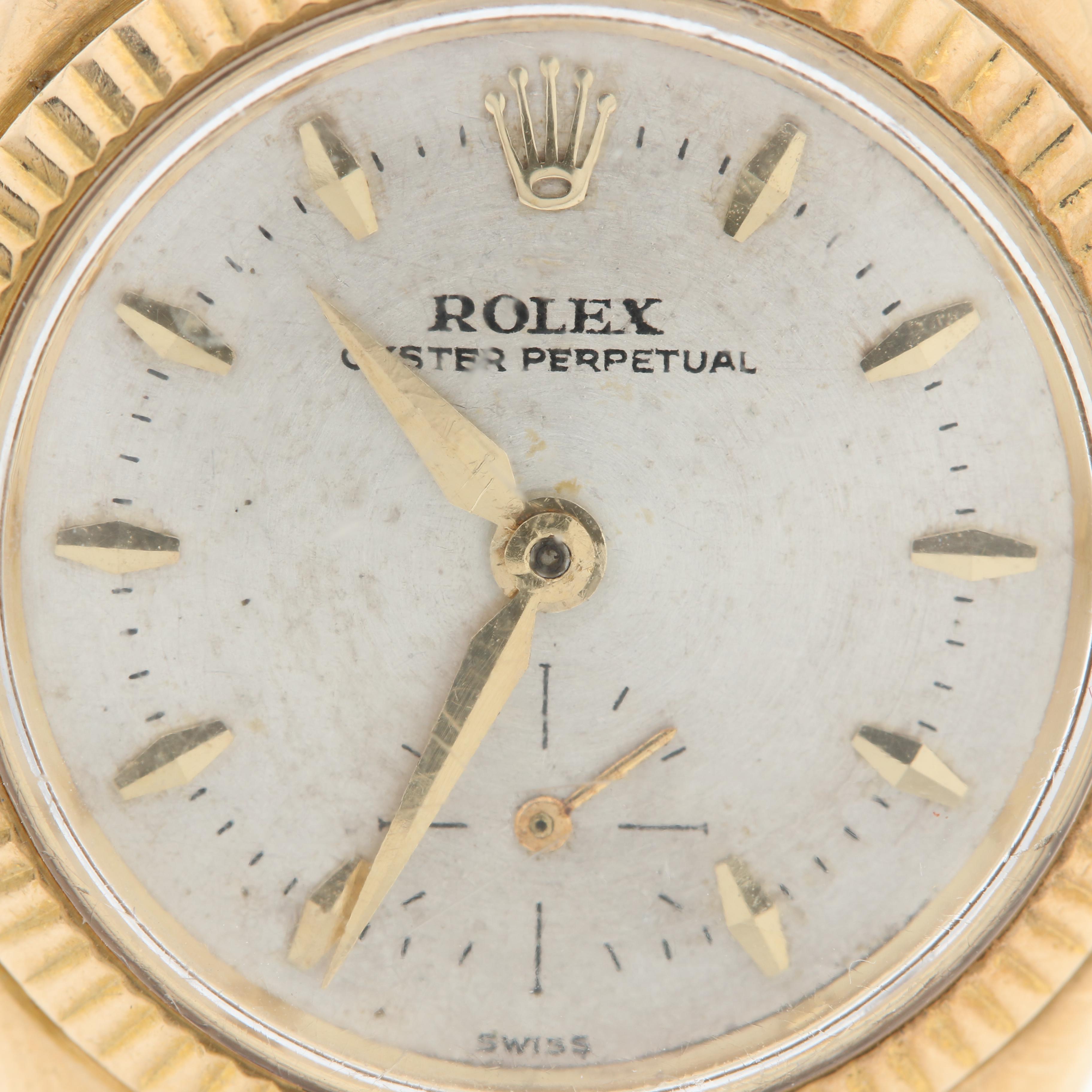 Rolex Oyster Perpetual 18K Gold Watch